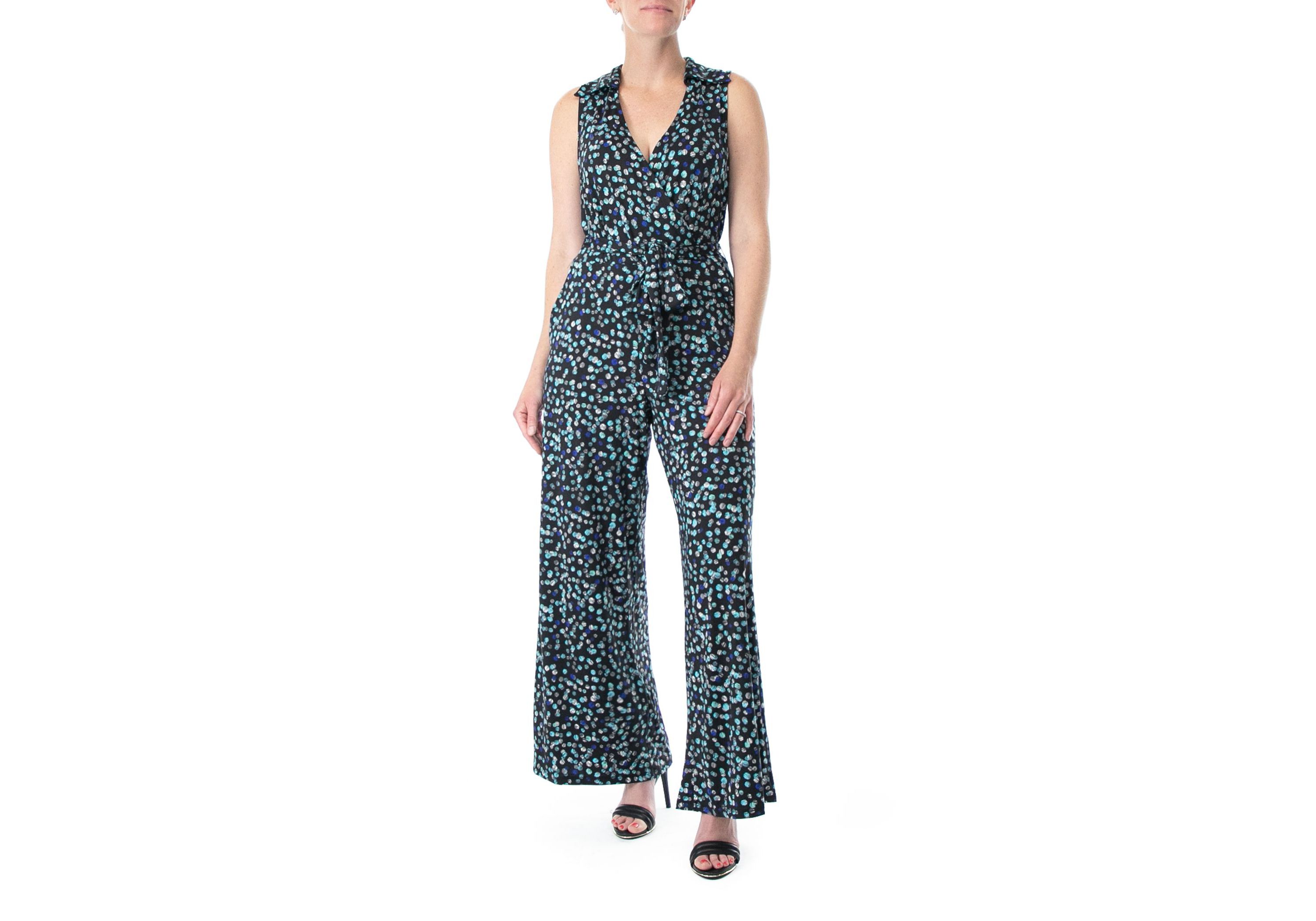 Surplice Jumpsuit With Self Belt