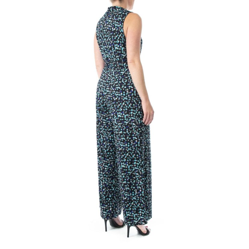 Surplice Jumpsuit With Self Belt