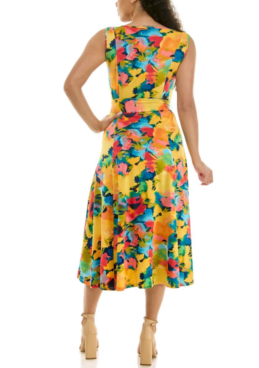 Nina Leonard Sylvia Midi Dress | Belk