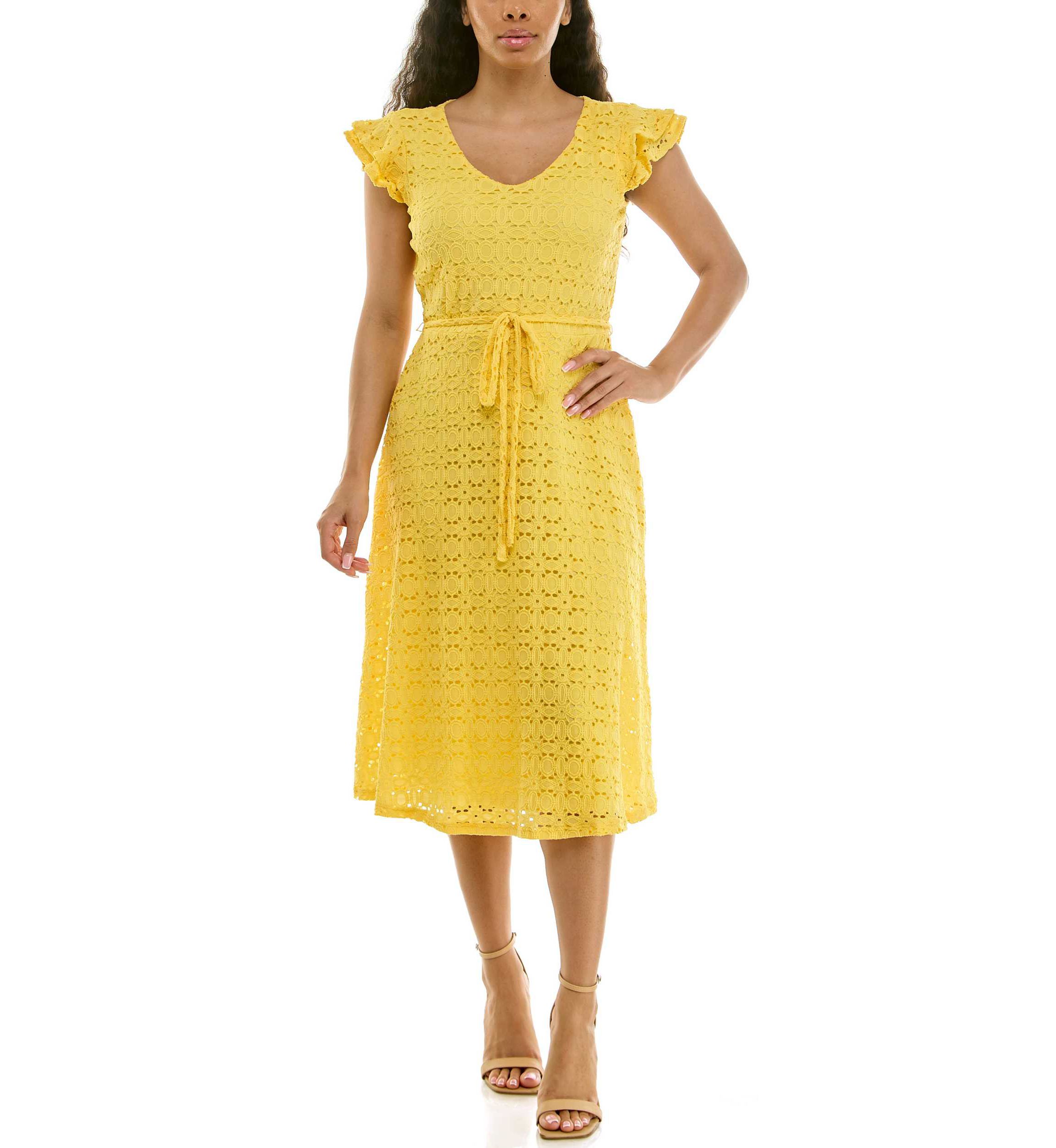slim fit dress slacks FIT FLARE DRESS main image 1