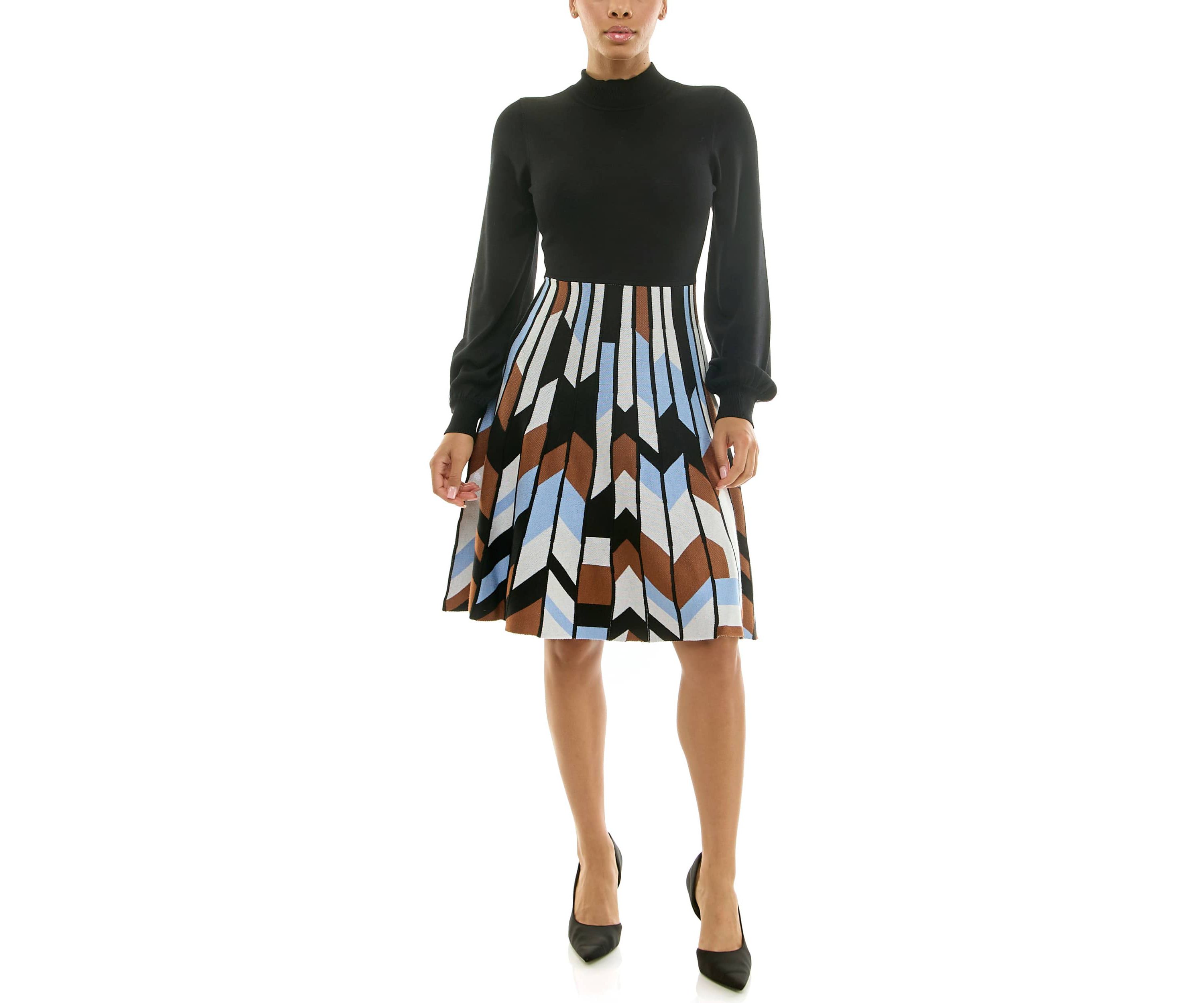 A line Jaquard Dress