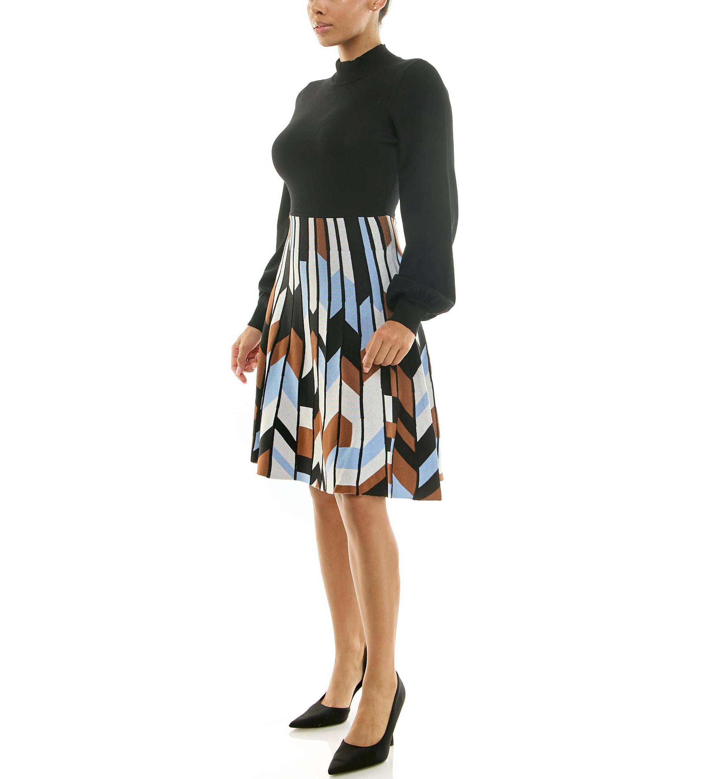 A line Jaquard Dress