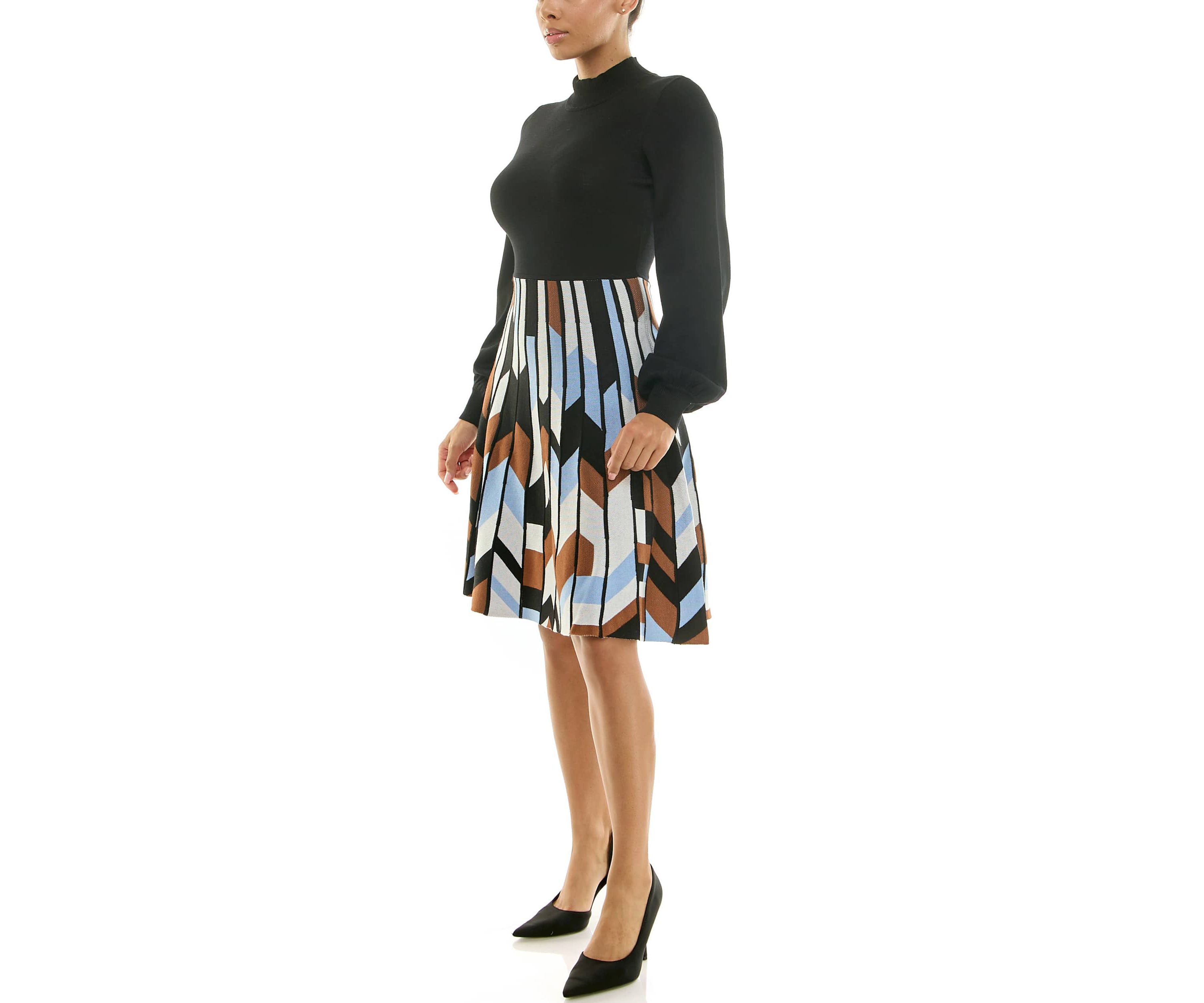 A line Jaquard Dress