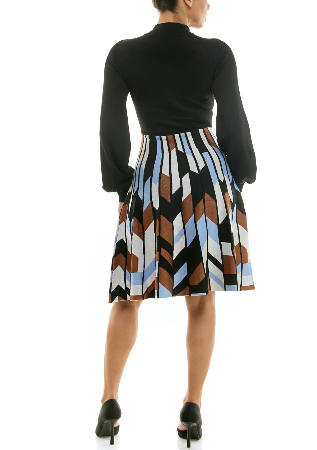 A line Jaquard Dress