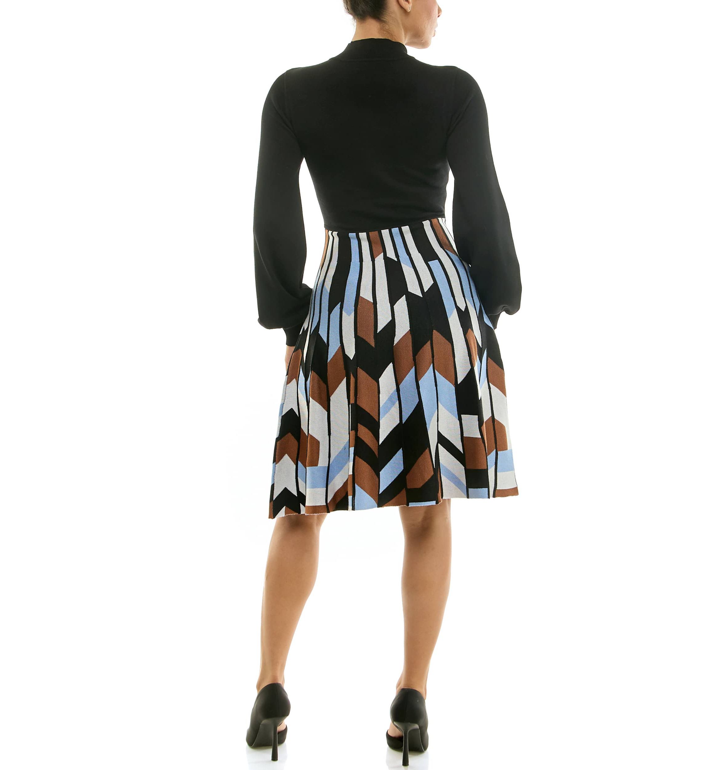 A line Jaquard Dress