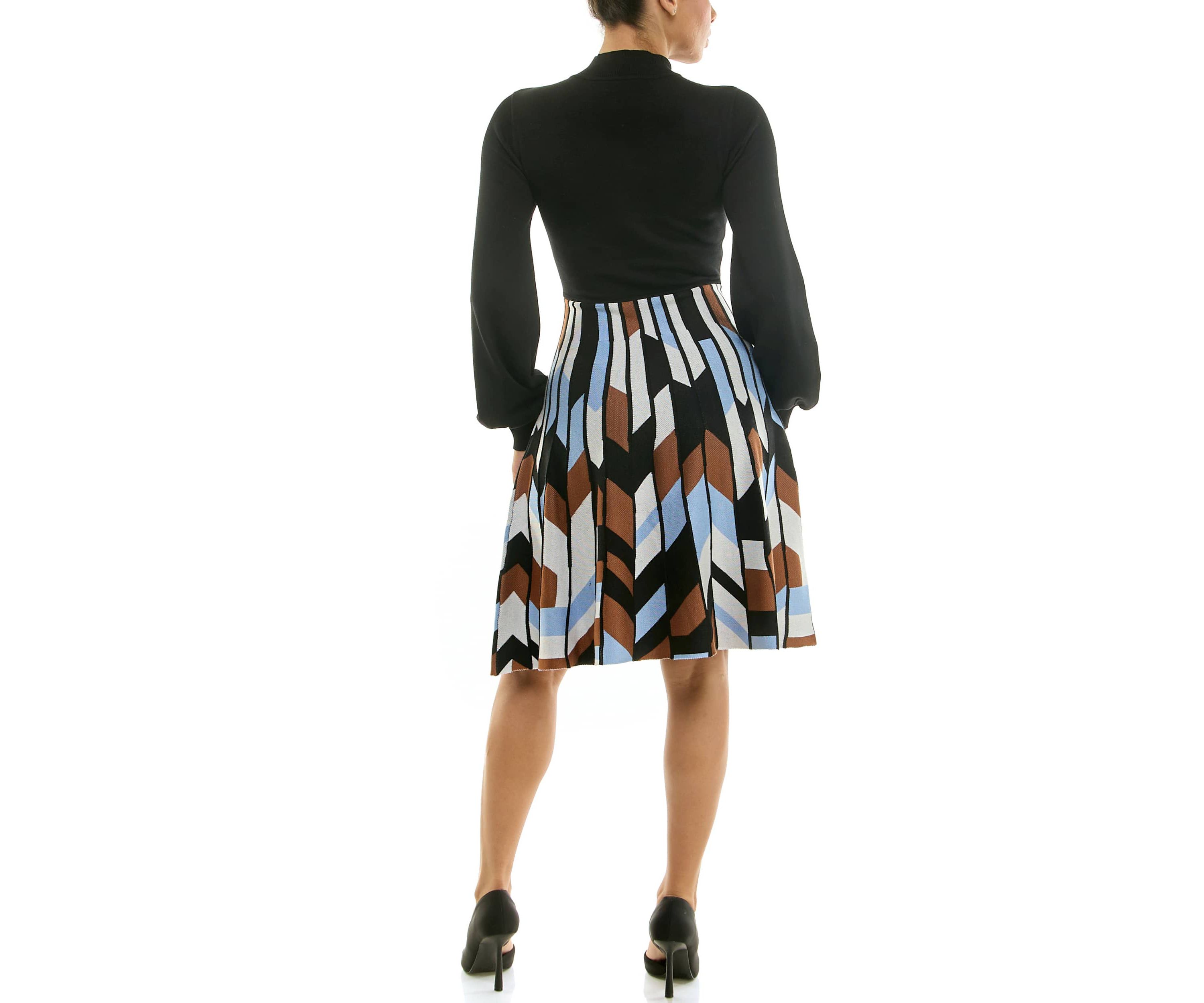 A line Jaquard Dress