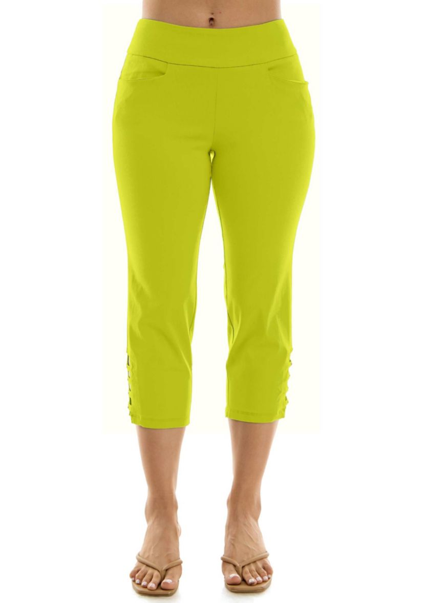 Crystal studded crop pant