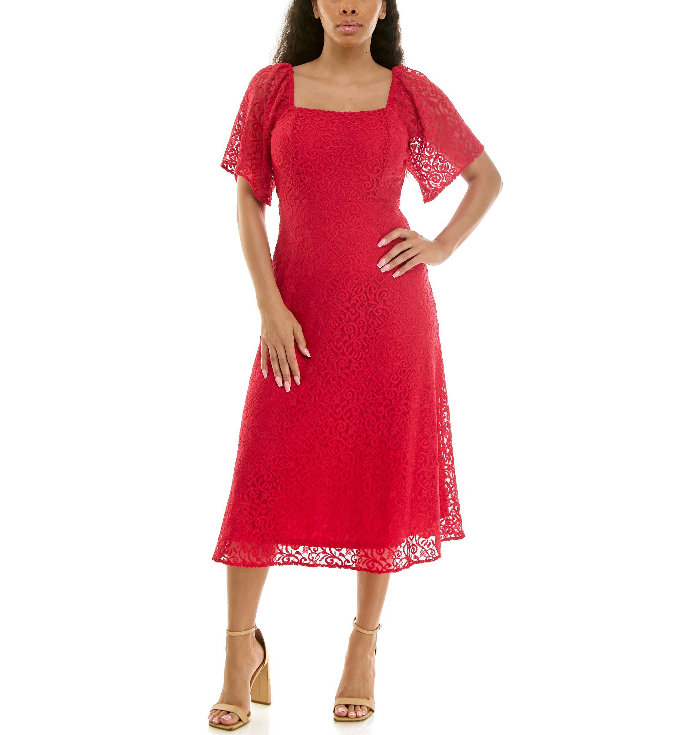 red dresses belk Red Lauren Ralph Lauren Dresses