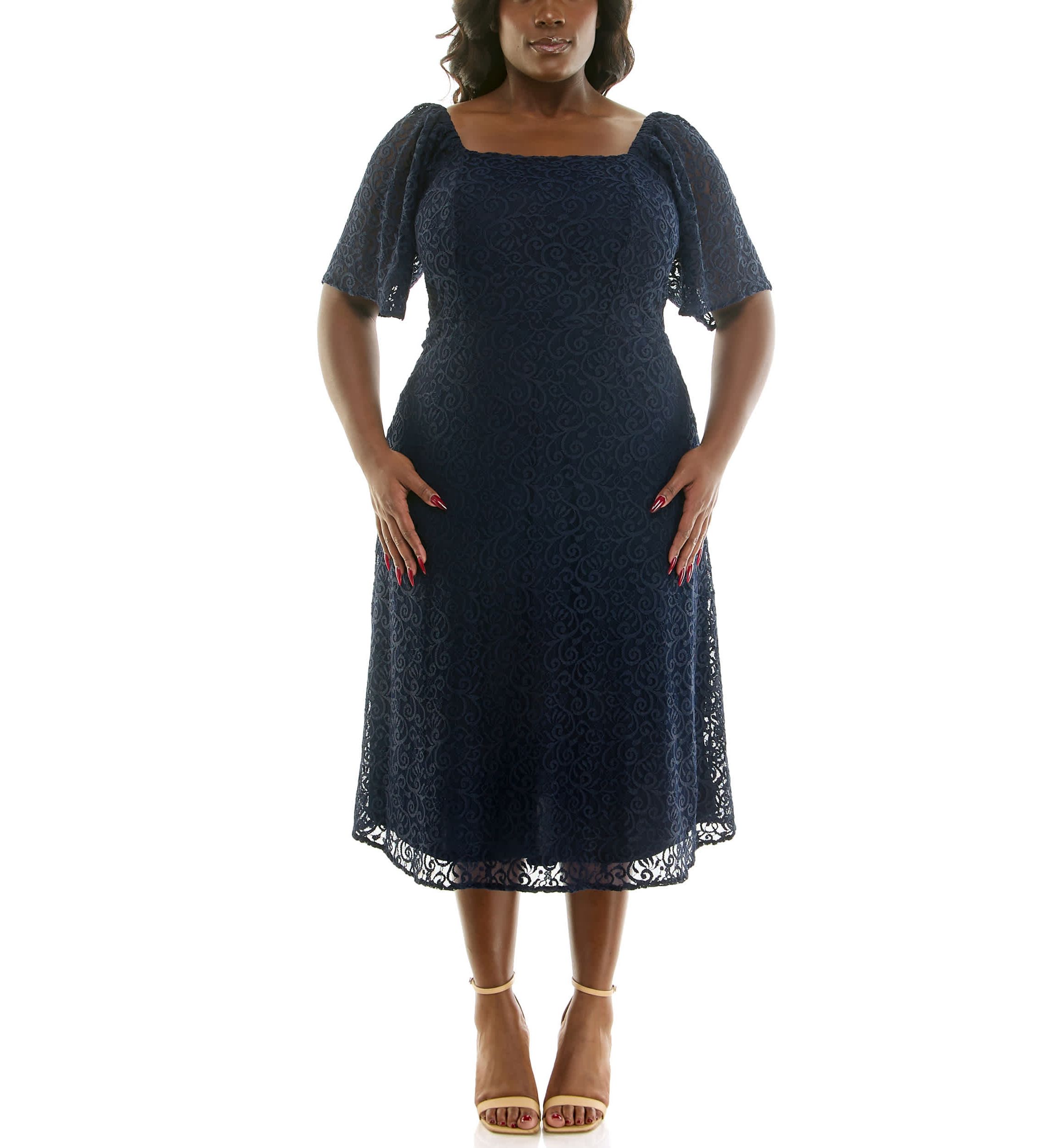 navy blue dress for baby girl Amazon.com: Hanna Nikole Women's Plus Size Cocktail Black Dresses for Curvy  Women Glitter Chiffon Cape Sleeve Formal Midi Dress 24 Plus : Clothing,  Shoes & Jewelry main image 0