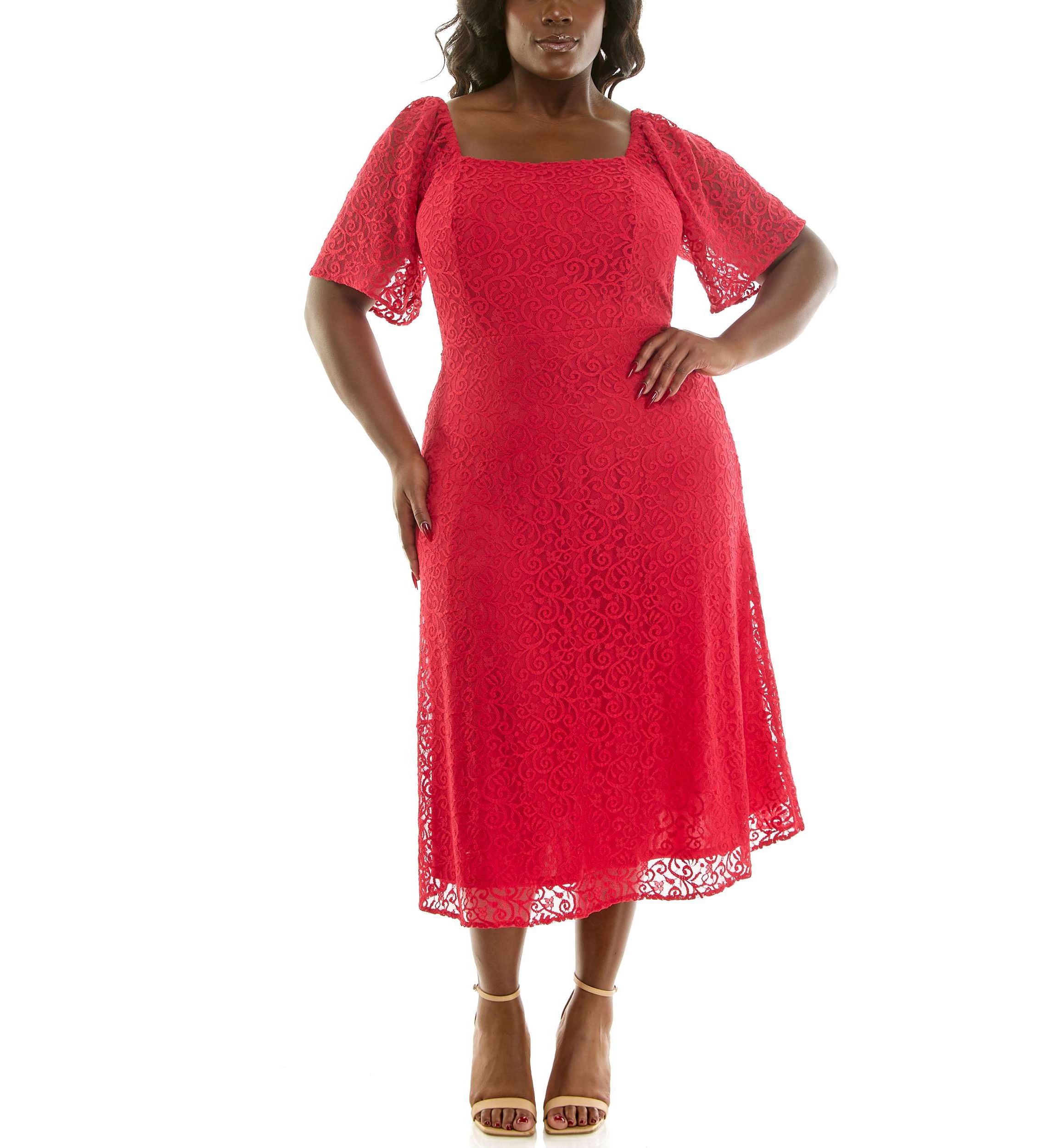 belk plus size red dresses Women's Red Plus Size Dresses