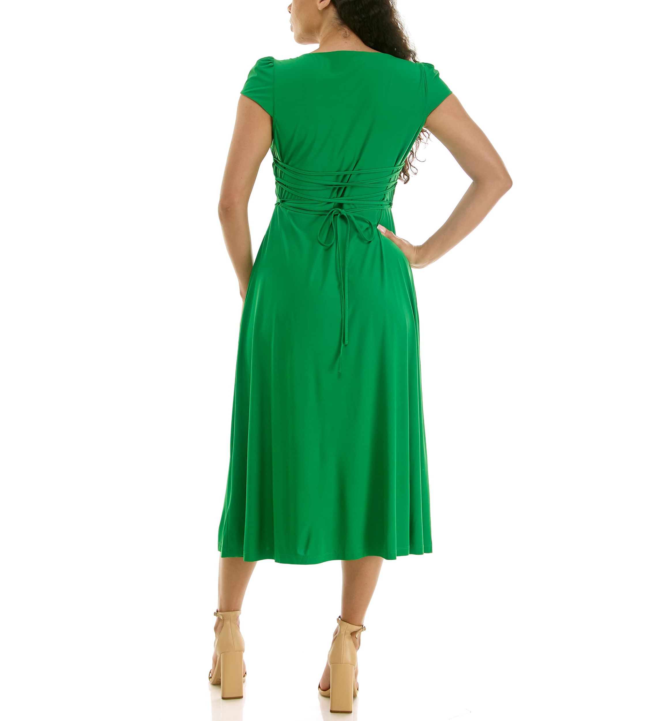 squid game red light green light dress Baltic Born Womens Victoria Off Shoulder Maxi Dress | Dark Sage main image 0