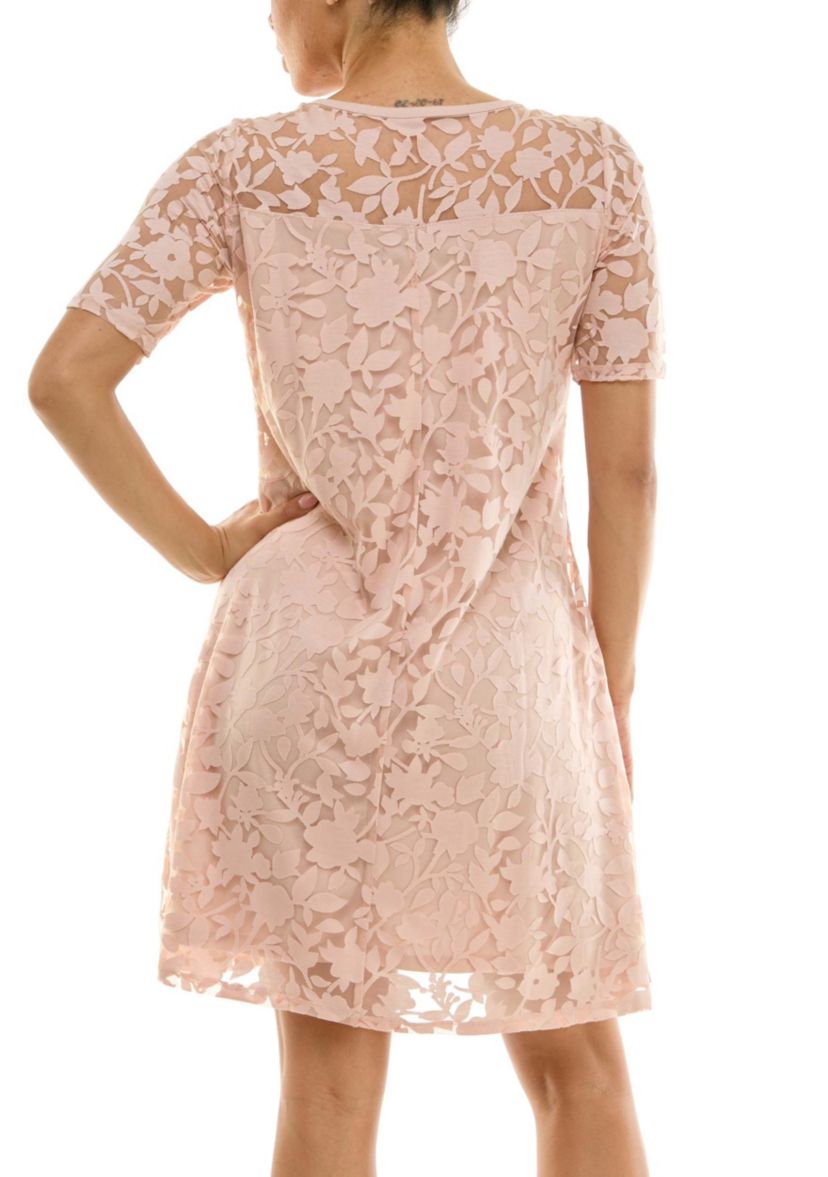 Burnout trapeze dress