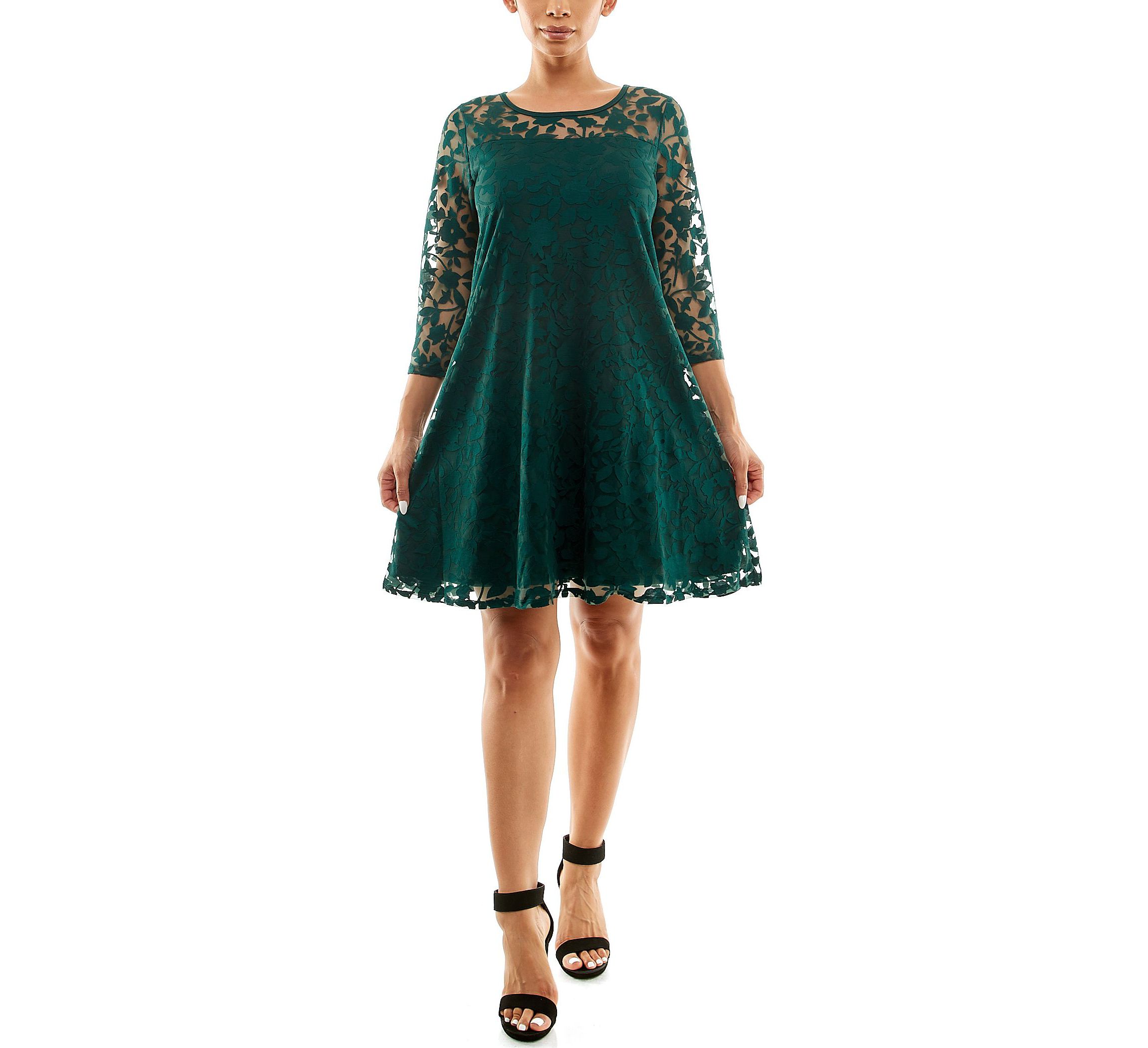 Illusion Trapeze Dress