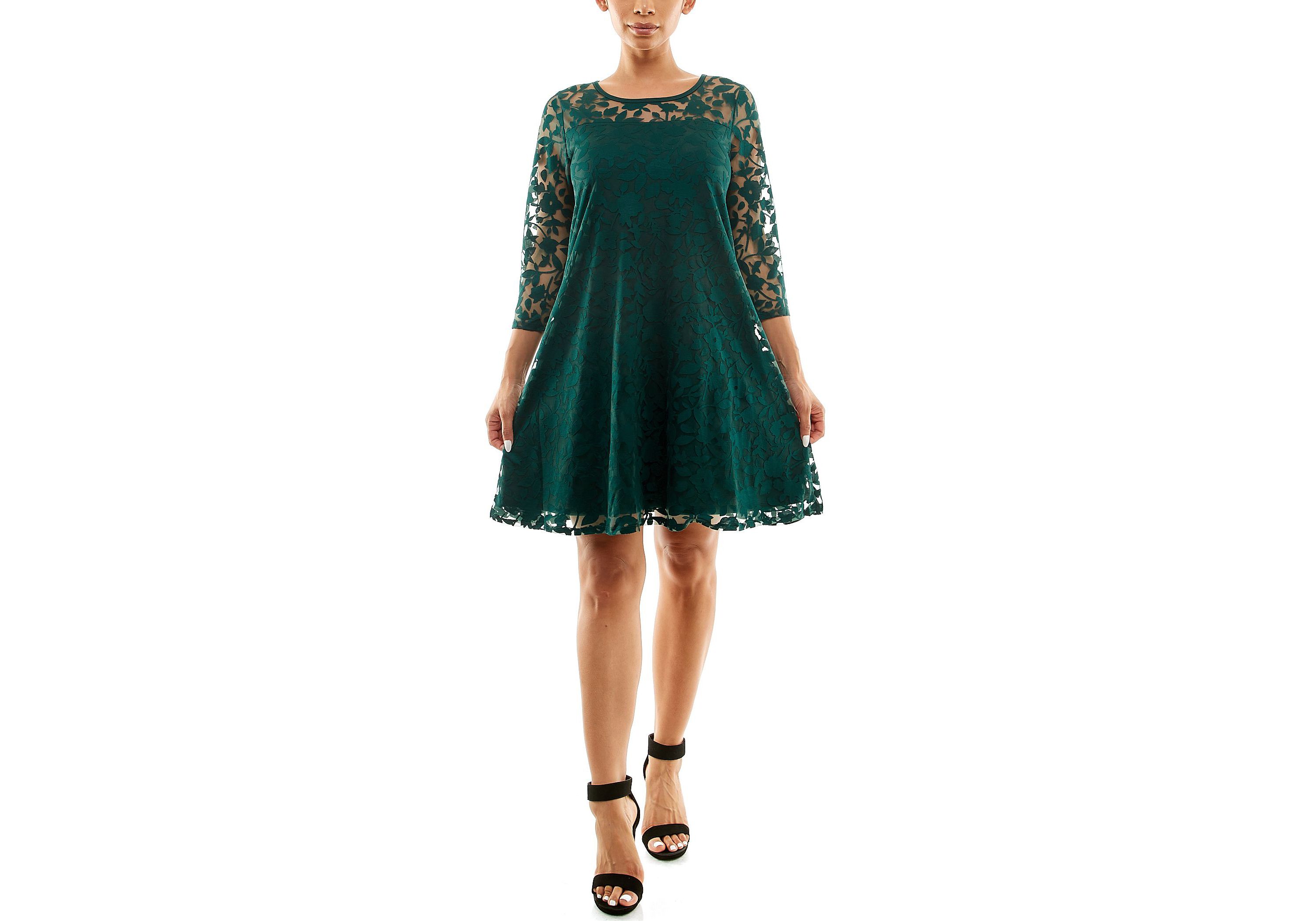 Illusion Trapeze Dress