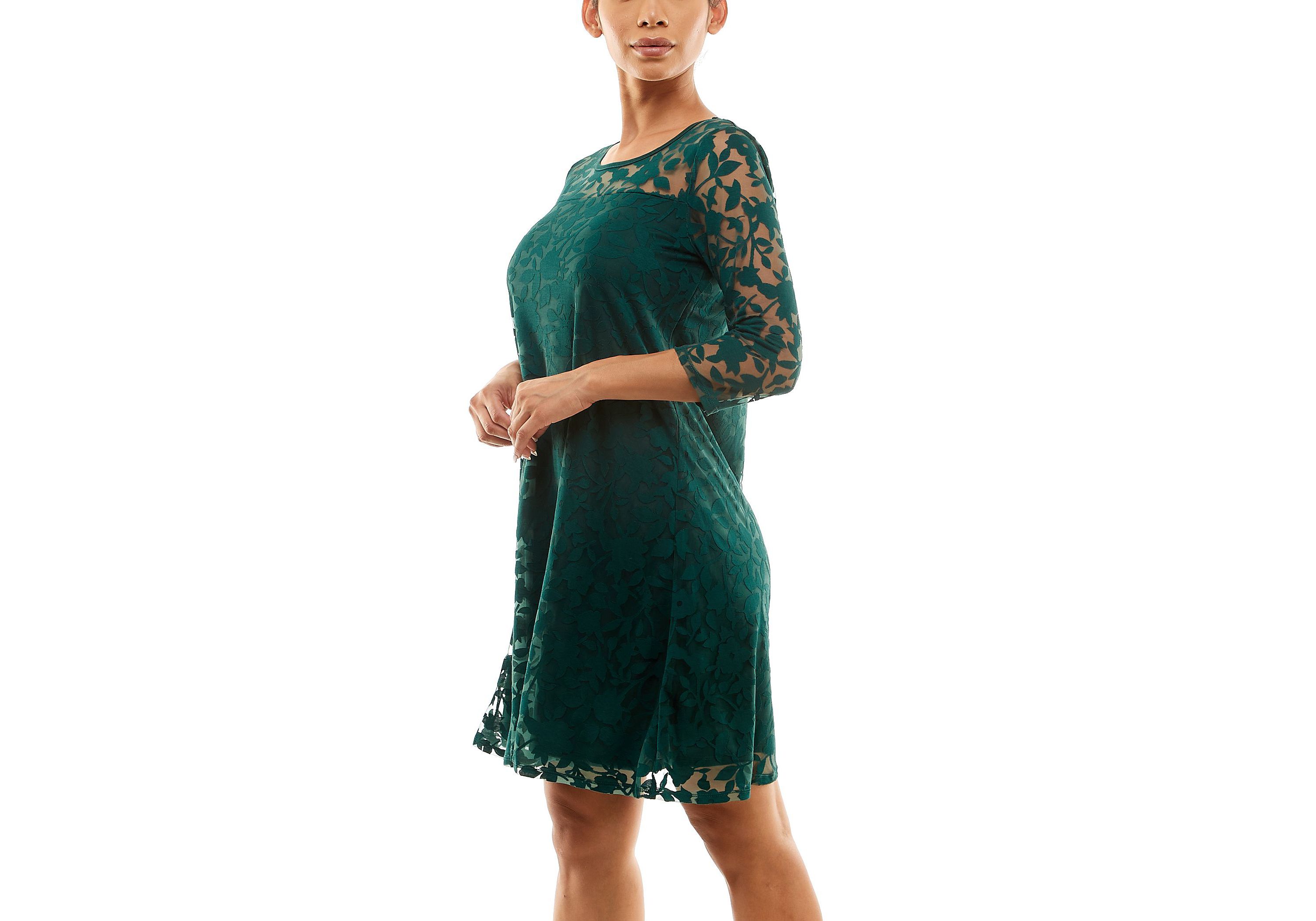 Illusion Trapeze Dress