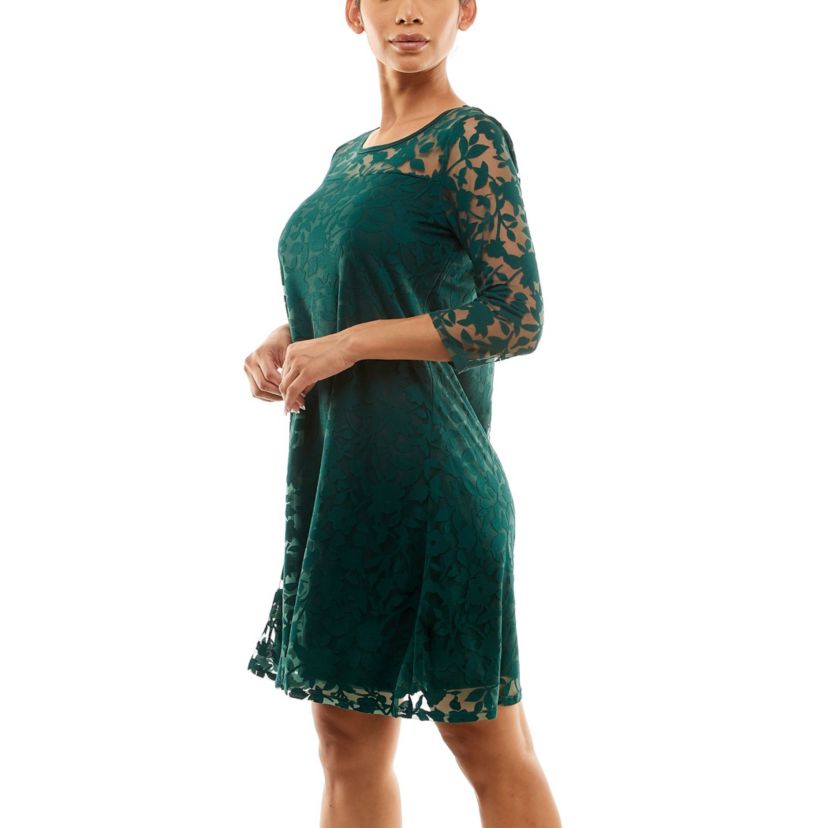 Illusion Trapeze Dress