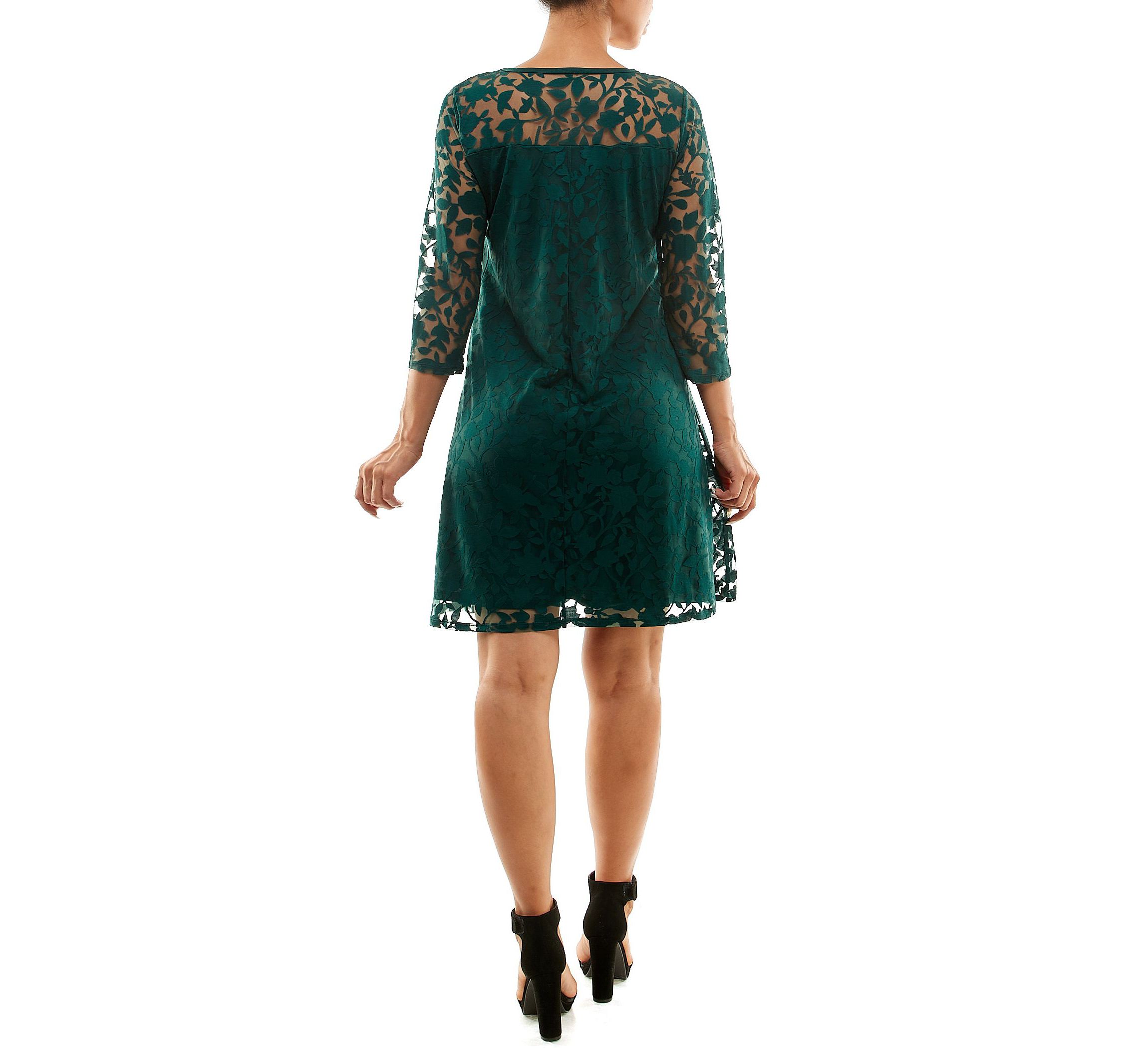 Illusion Trapeze Dress