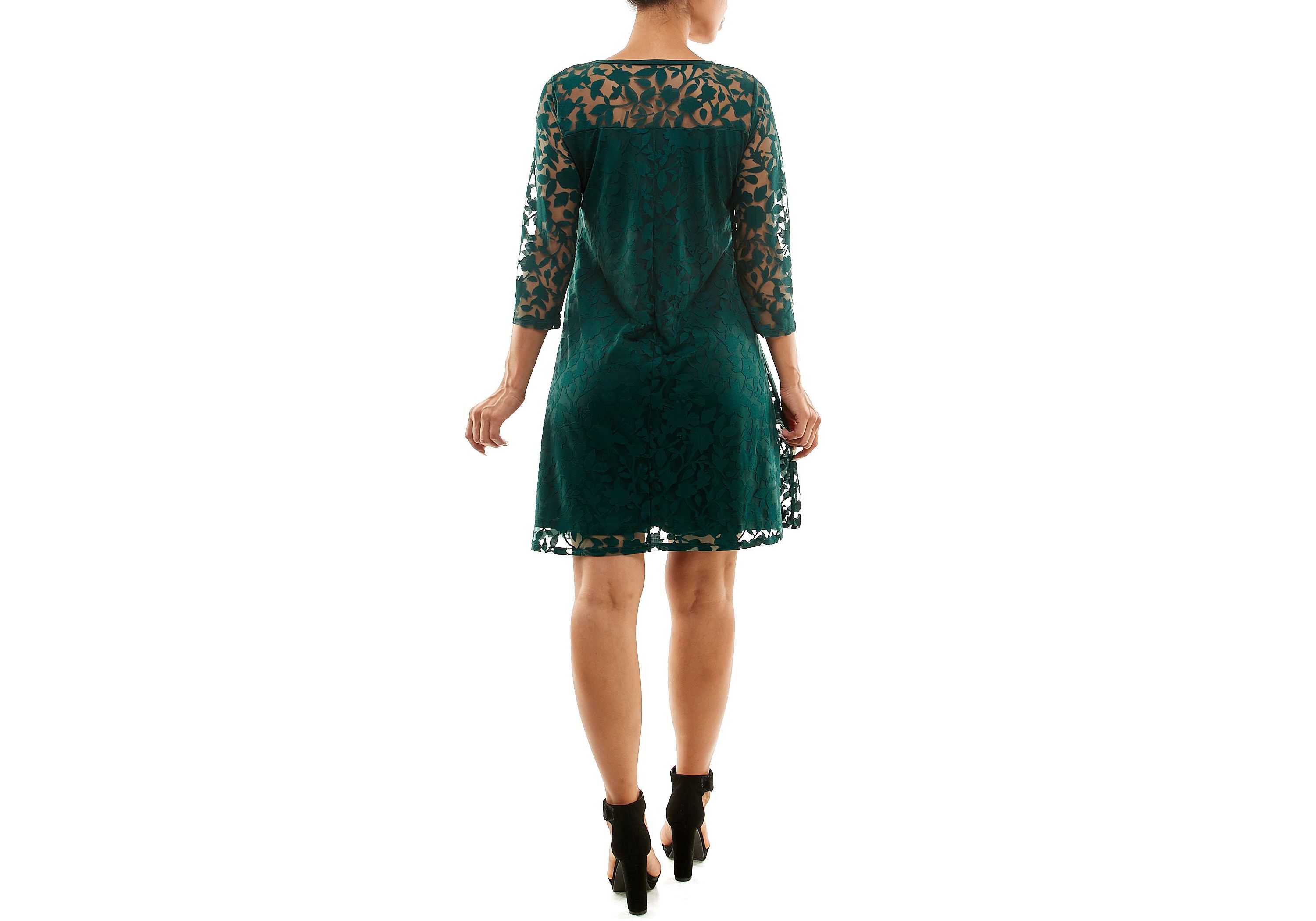 Illusion Trapeze Dress