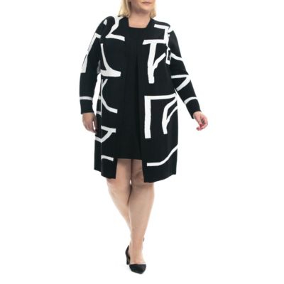 Nina Leonard Twofer Sweater Dress