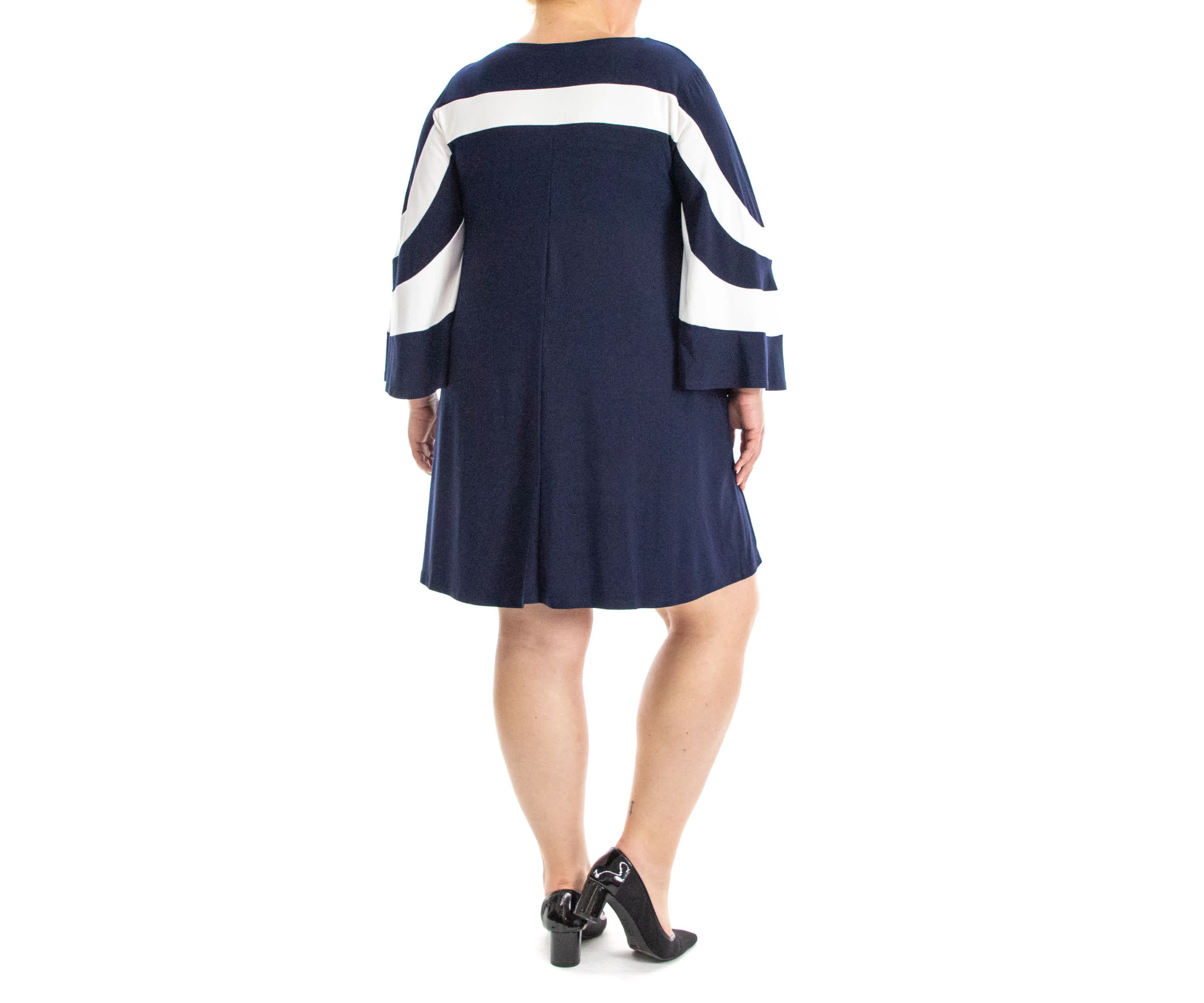 Wave colorblock dress