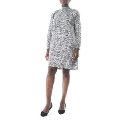 Nina Leonard Women's Float Folied Dress, XL