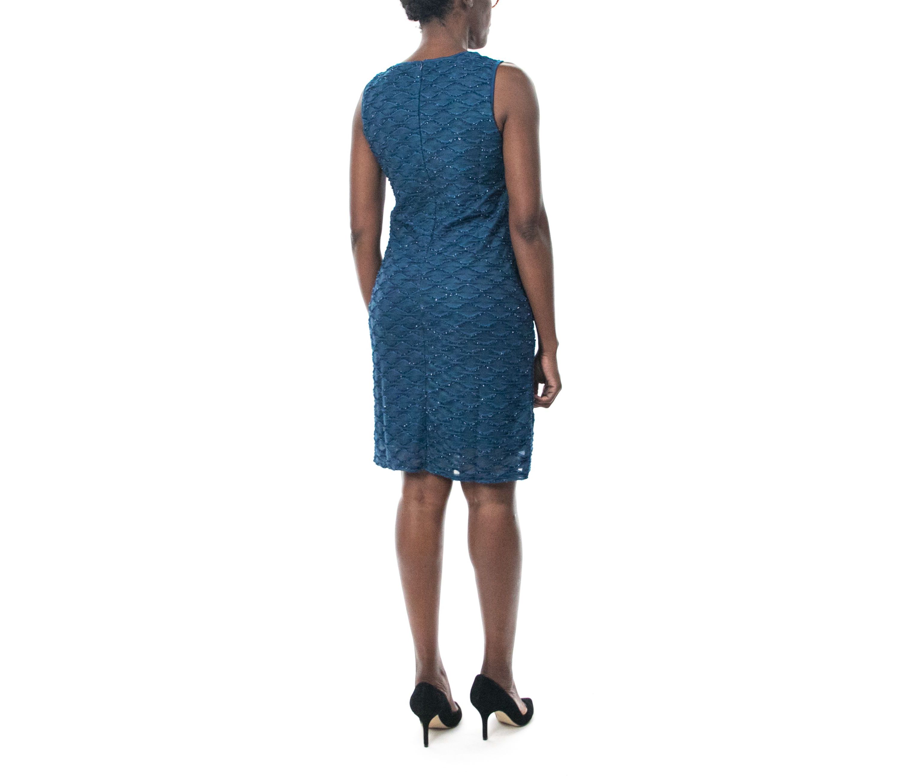 Jewel Neck Sleeveless Sheath Dress