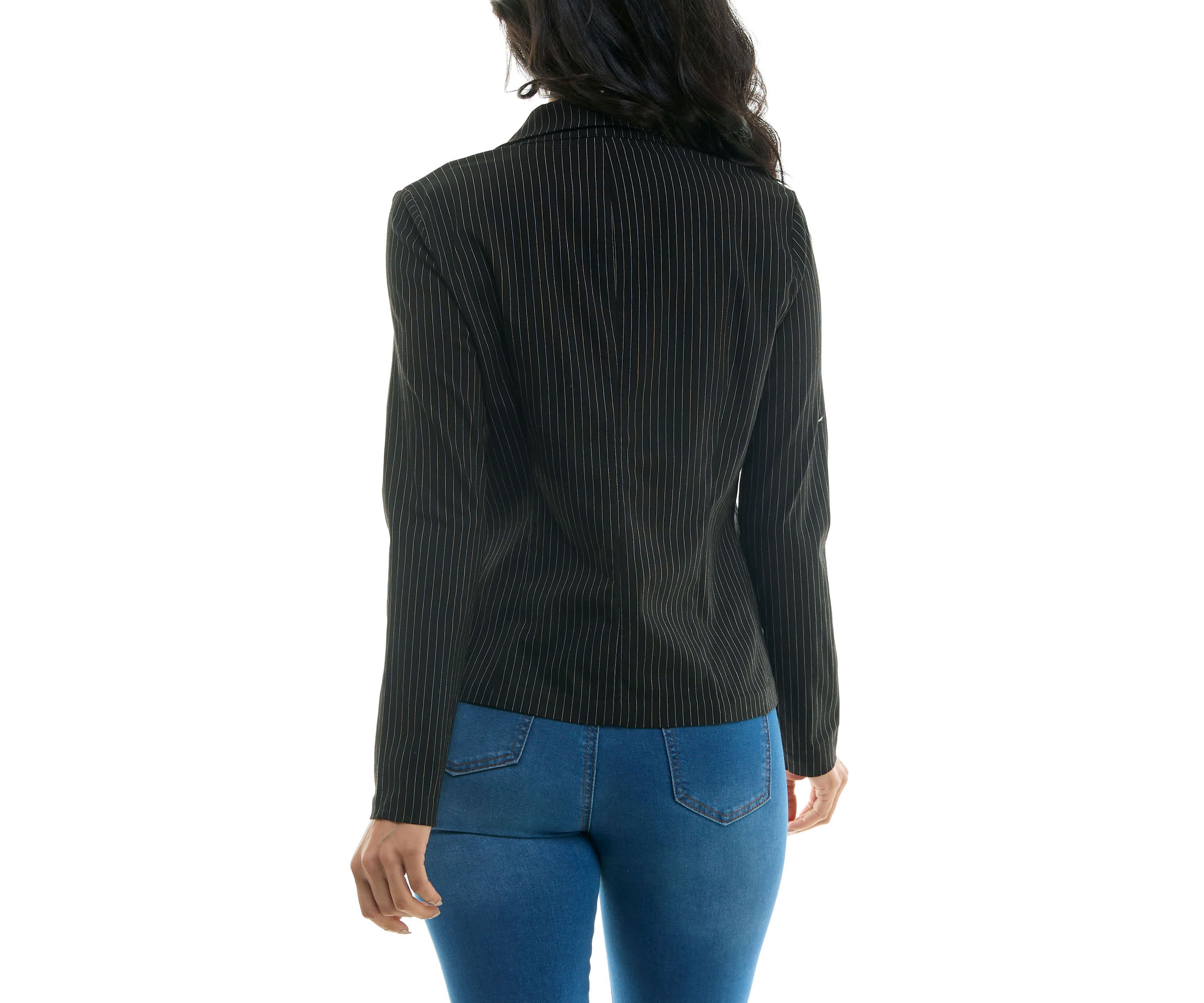 Crop button blazer