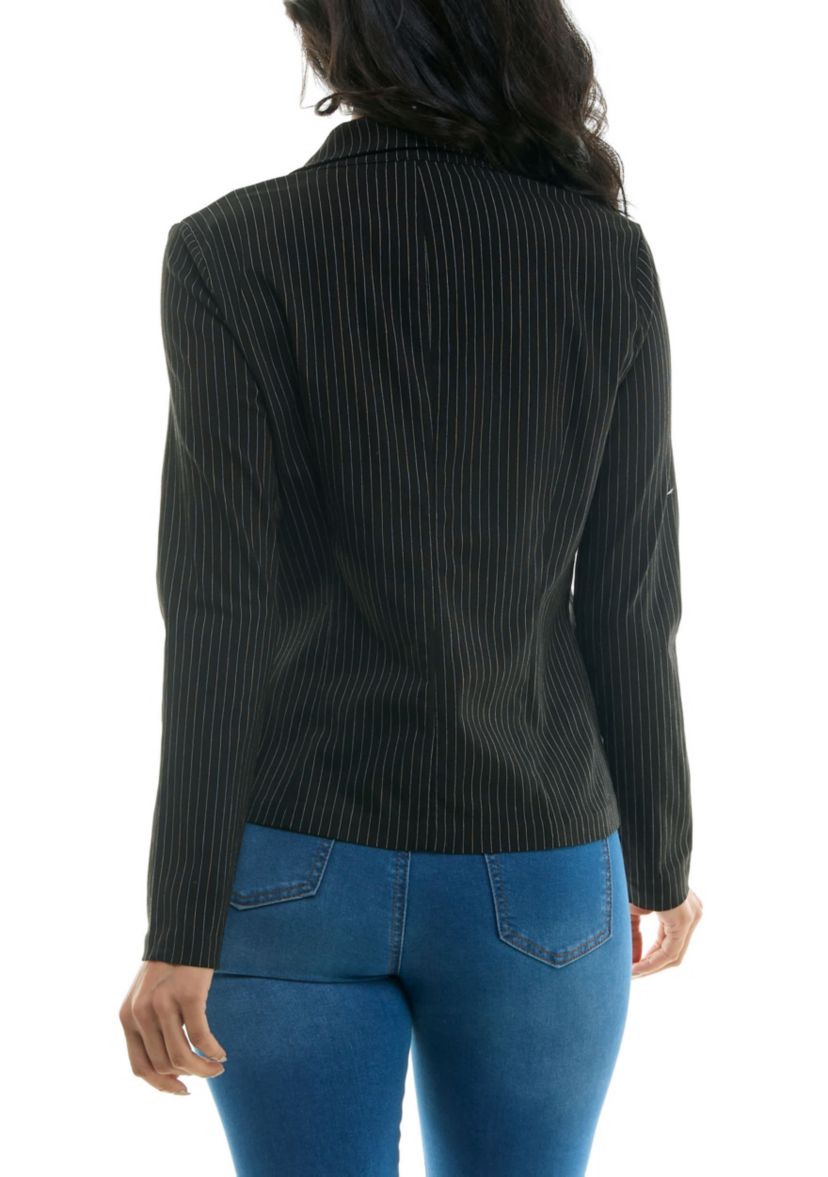 Crop button blazer