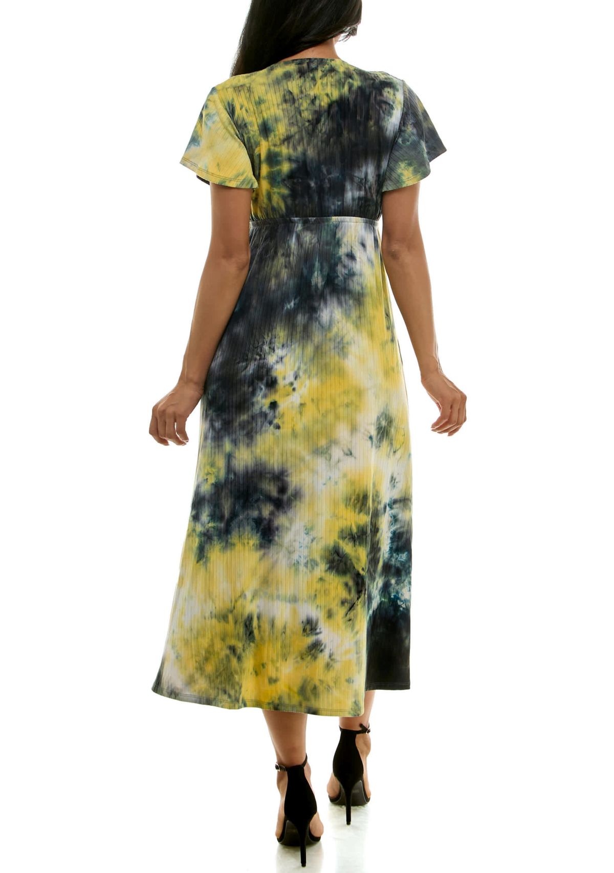 Flutter sleeve maxi dress