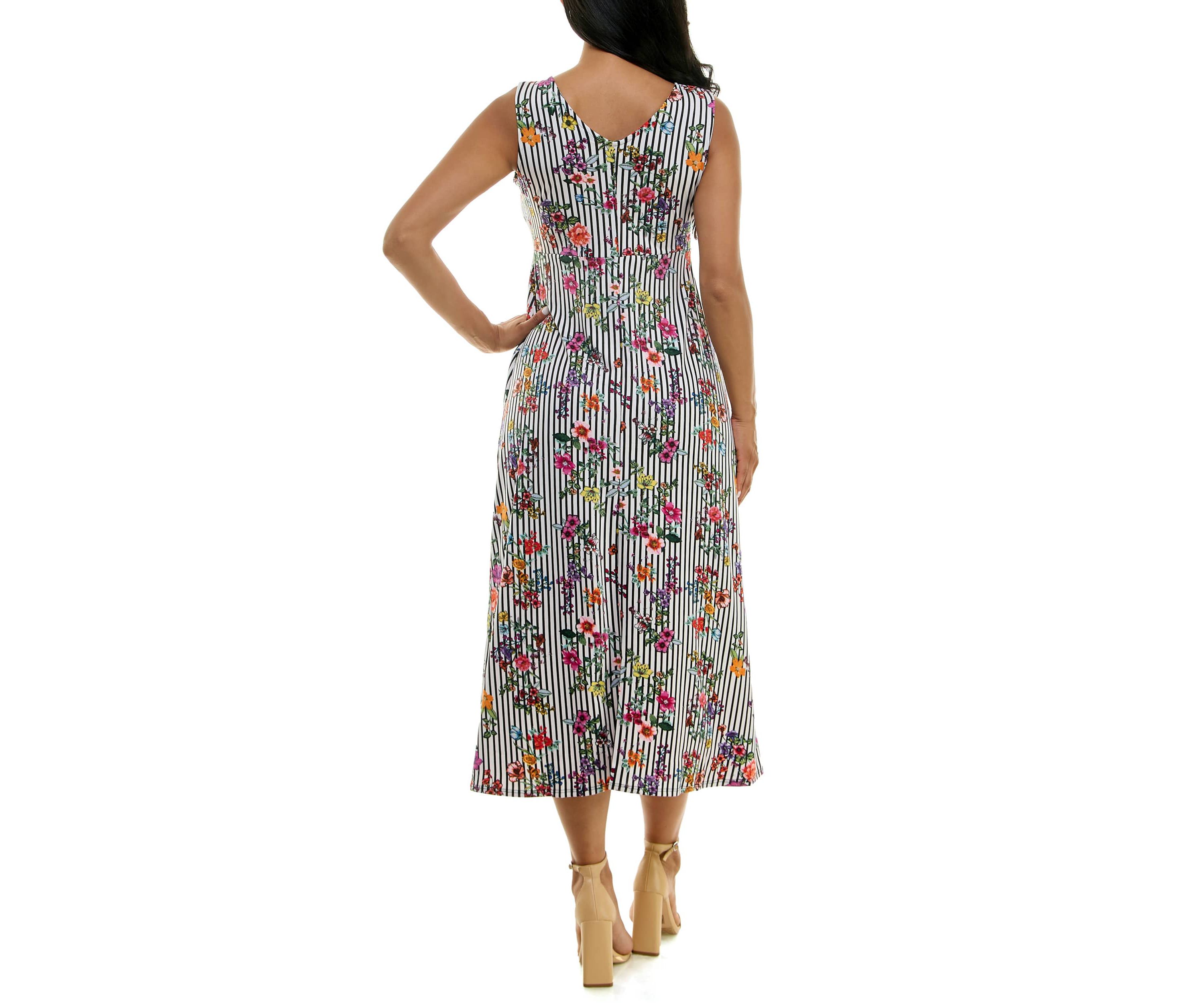 Tie front maxi dress