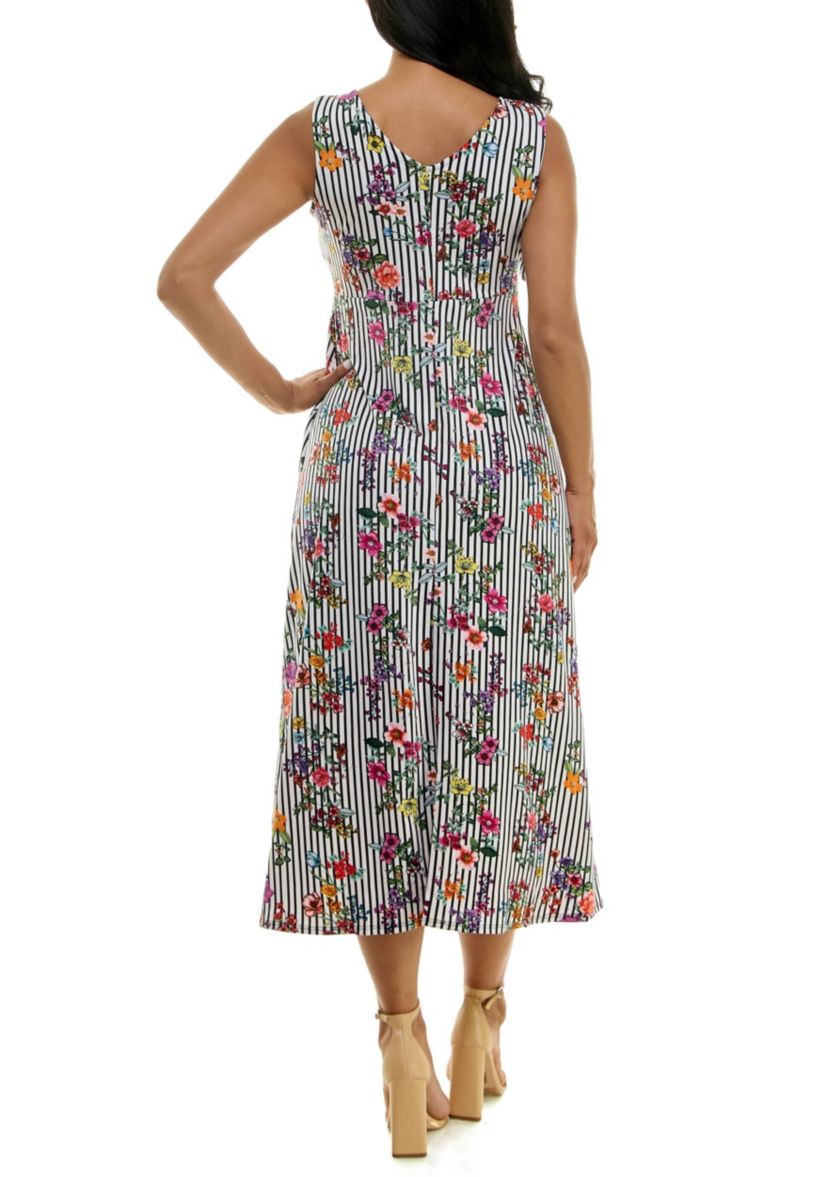 Tie front maxi dress