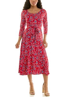 Nina Leonard Women's Maxi Dress With Crochet Waist