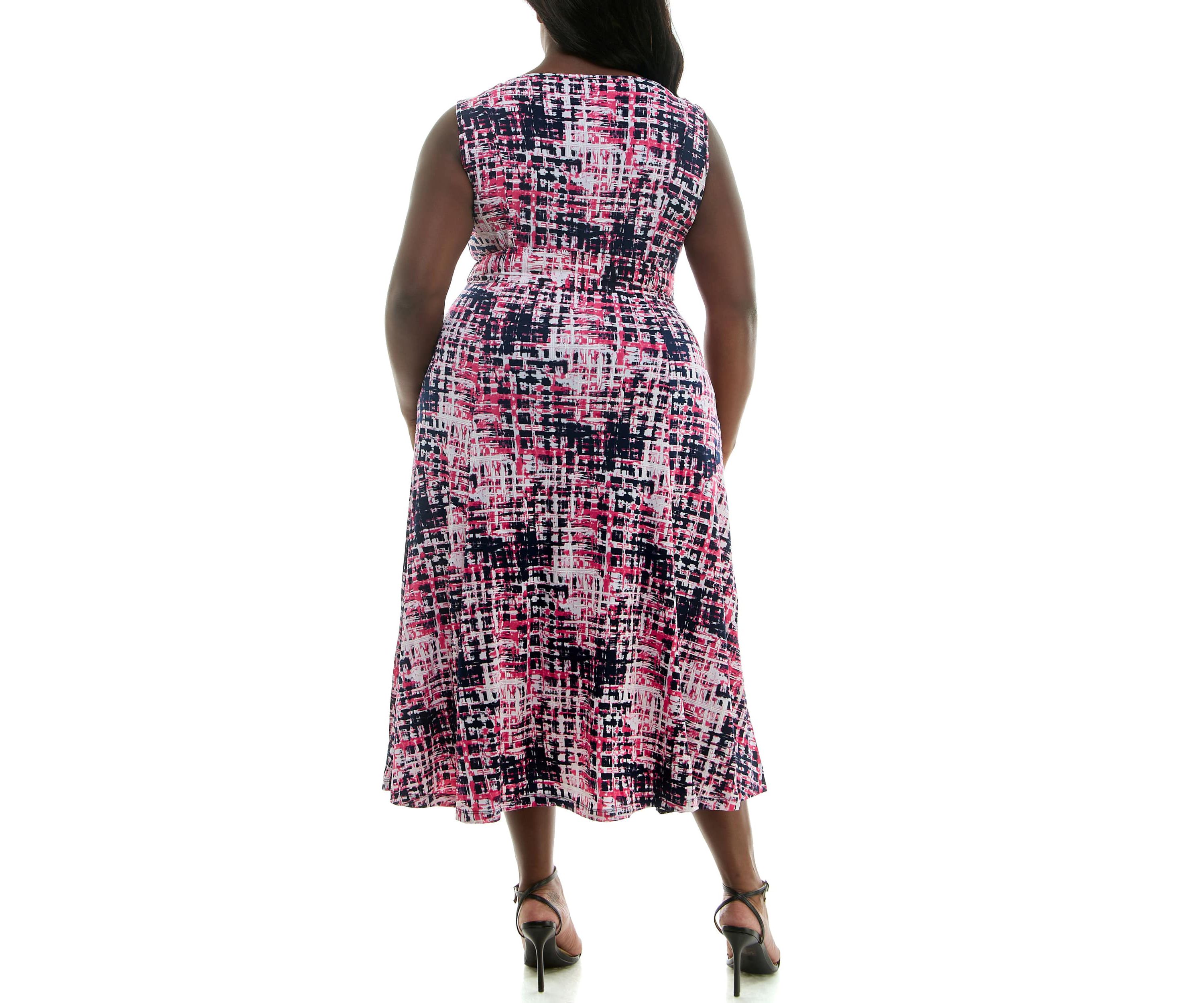 Sylvia Midi Puff Print Dress
