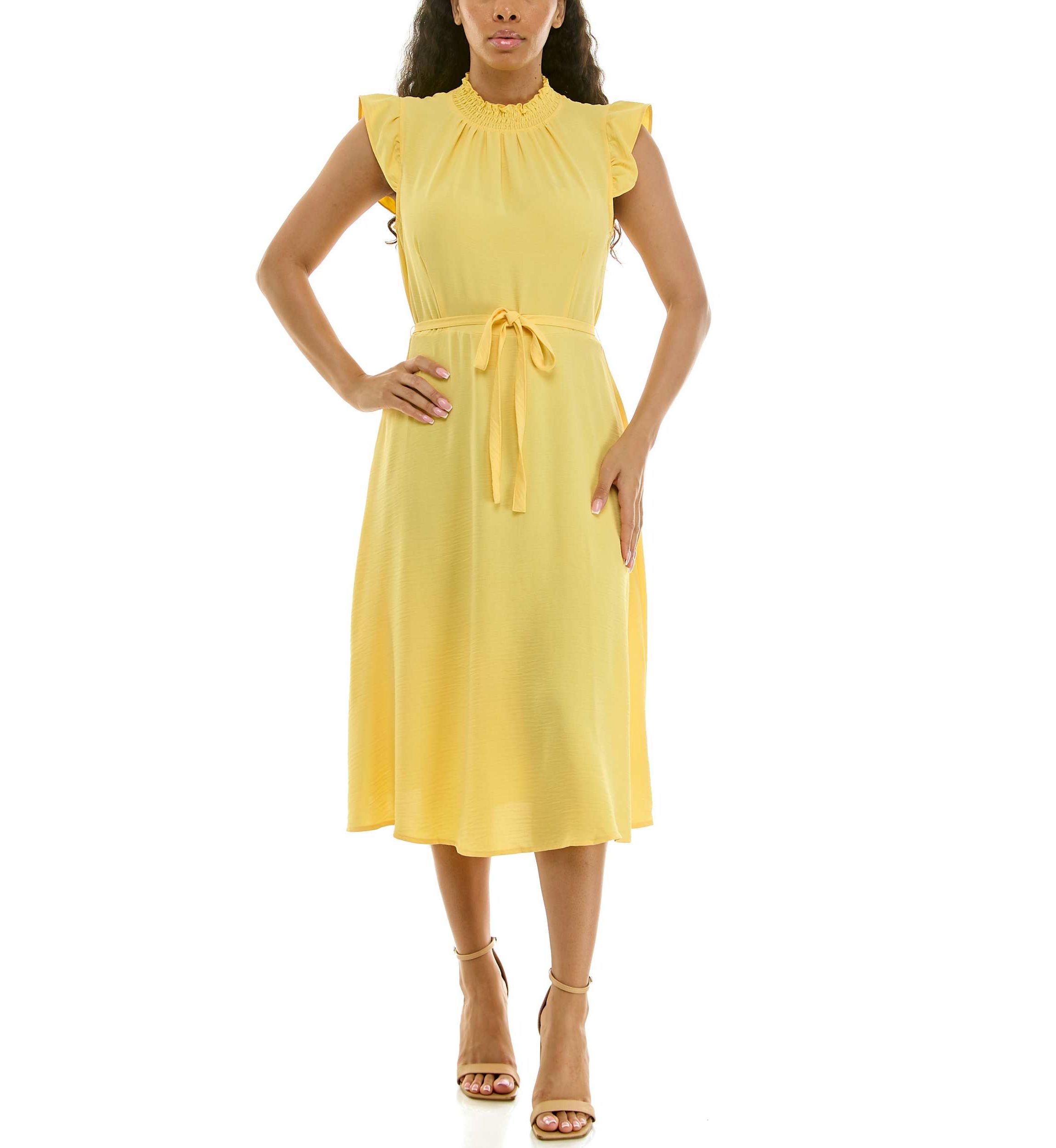 belk gold dress Nadine Merabi Nina Gold Dress L main image 1