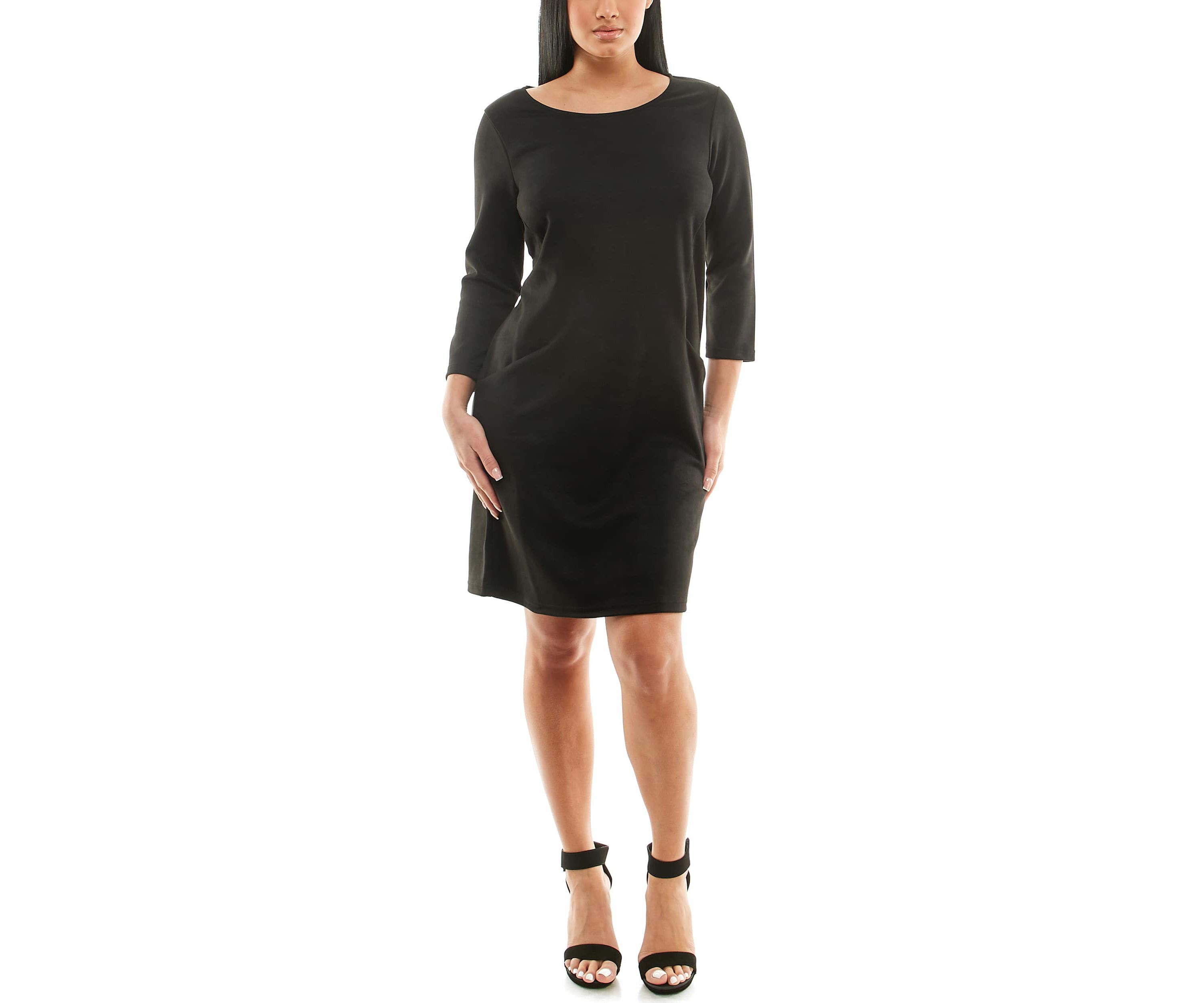 Suede Sheath Dress