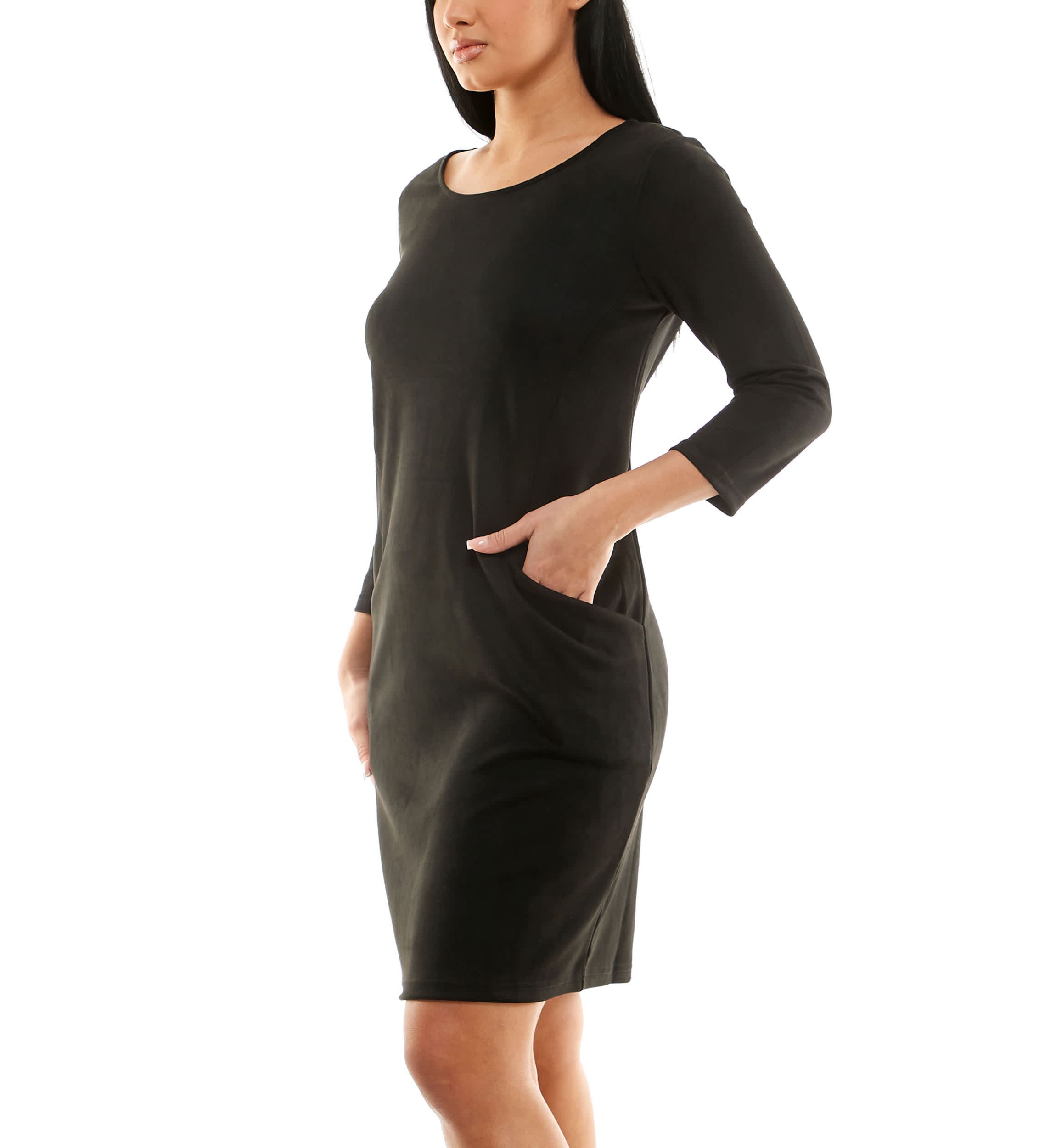 Suede Sheath Dress