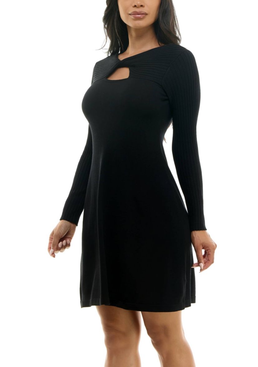 A Line Sweater Dress
