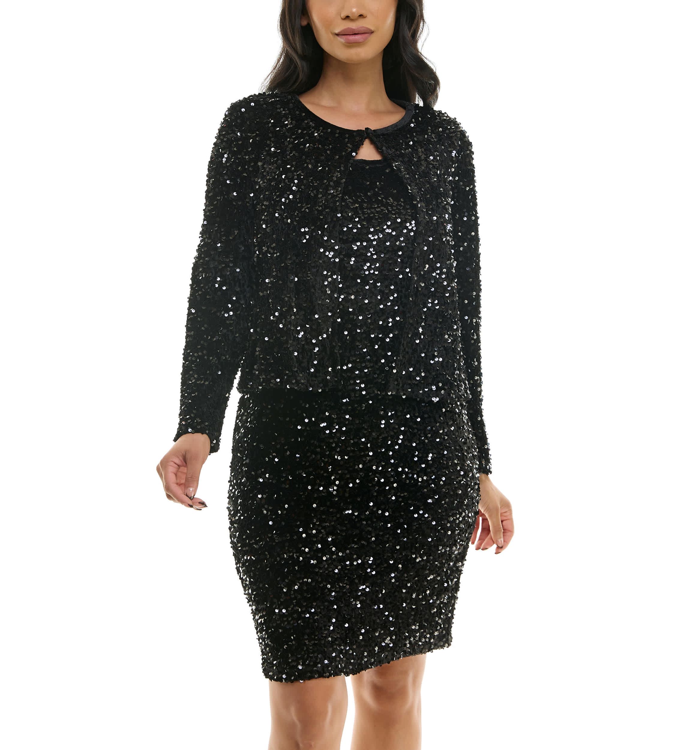 2PC Sequin and Bolero Set