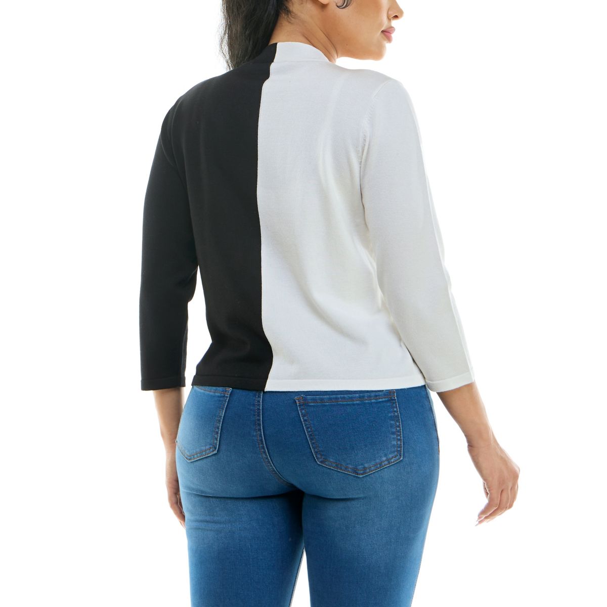 3/4 Sleeve Colorblock