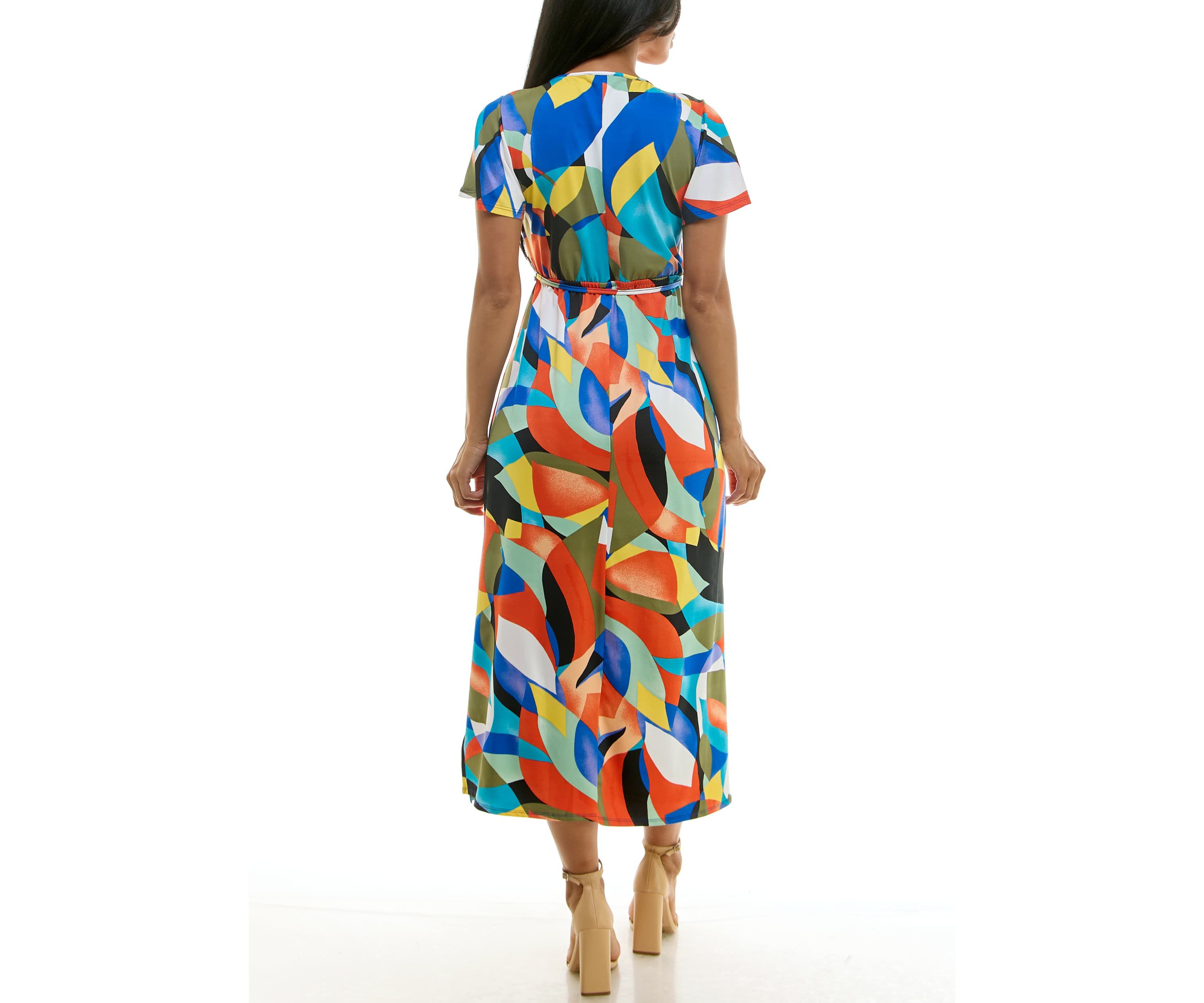 Flutter sleeve maxi dress