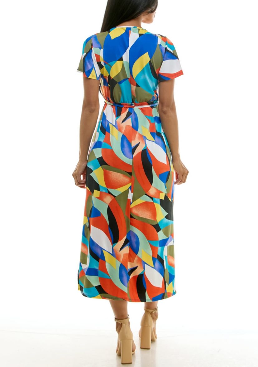 Flutter sleeve maxi dress