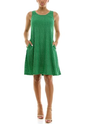 Nina Leonard Women's Trapeze Pocket Dress