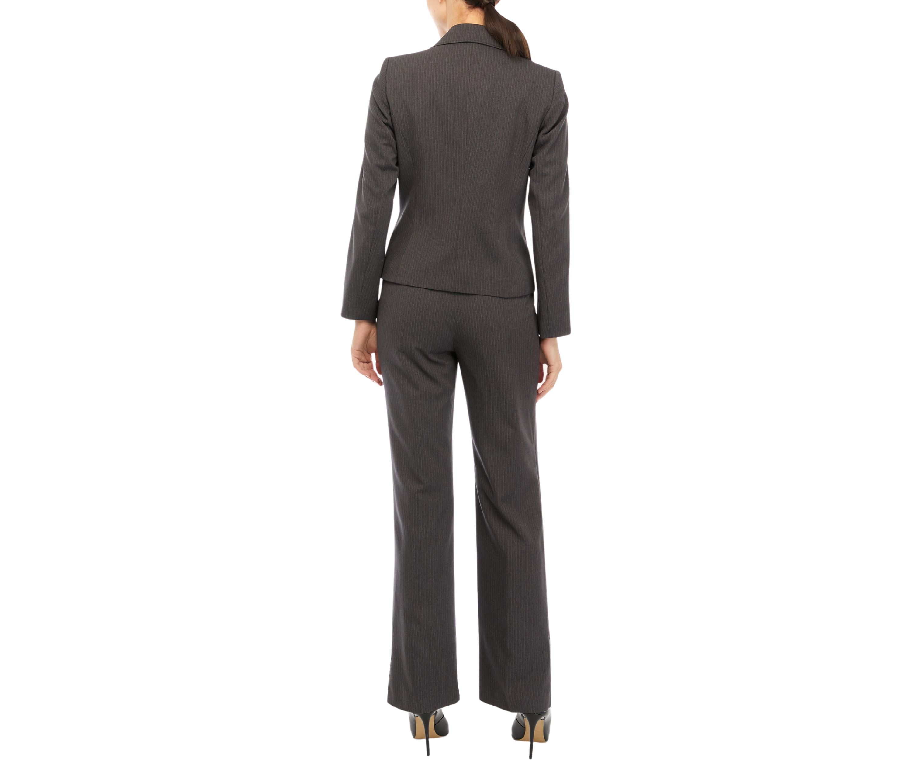 TONAL PINSTRIPE TWO BUTTON JACKET AND KATE PANT