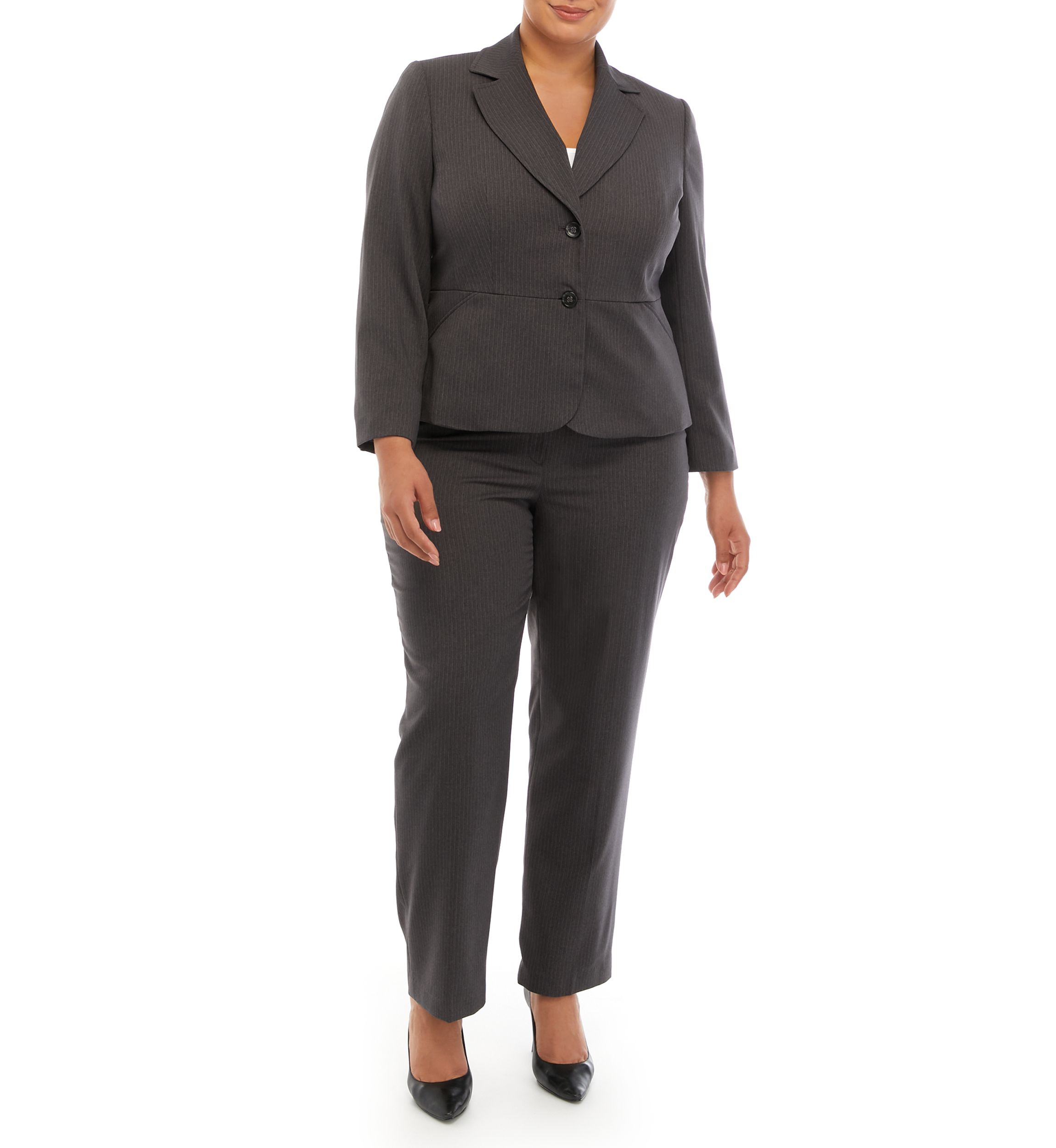 TONAL PINSTRIPE TWO BUTTON JACKET AND KATE PANT