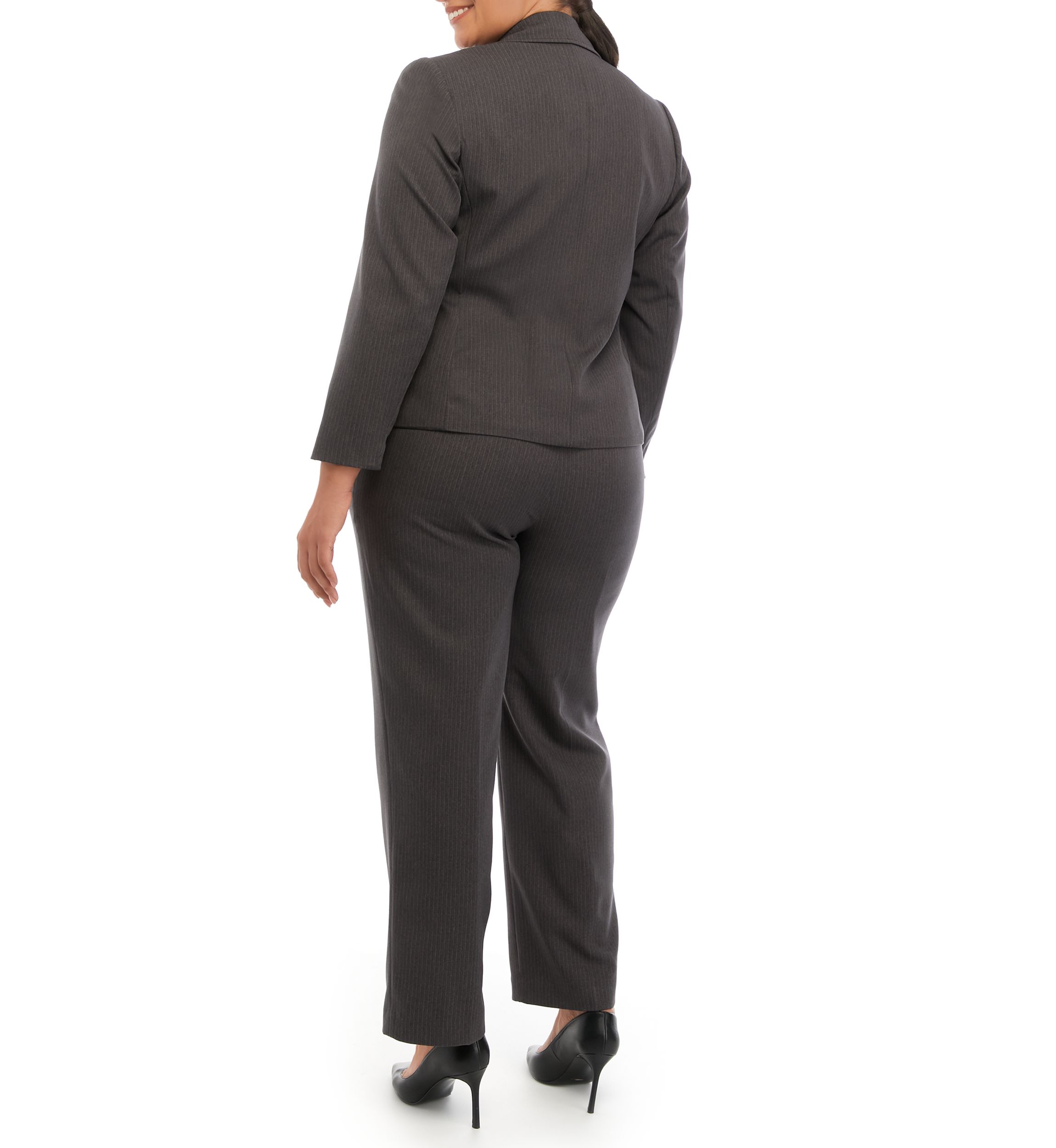 TONAL PINSTRIPE TWO BUTTON JACKET AND KATE PANT
