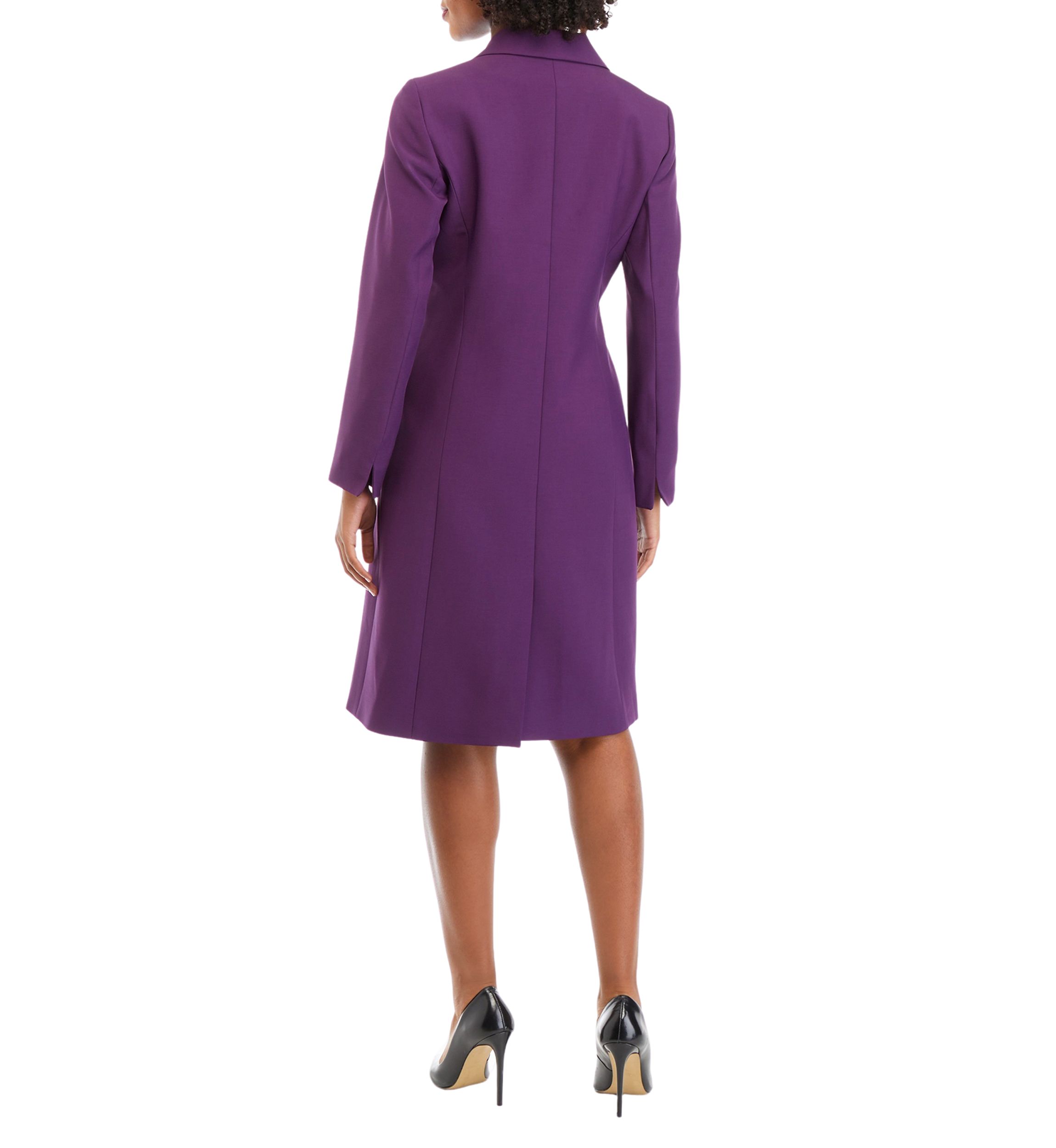 CREPE LONG COAT & SHEATH DRESS