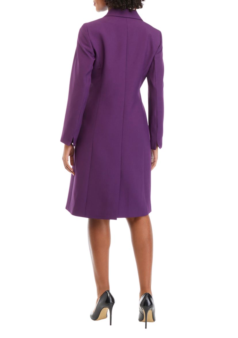 CREPE LONG COAT & SHEATH DRESS