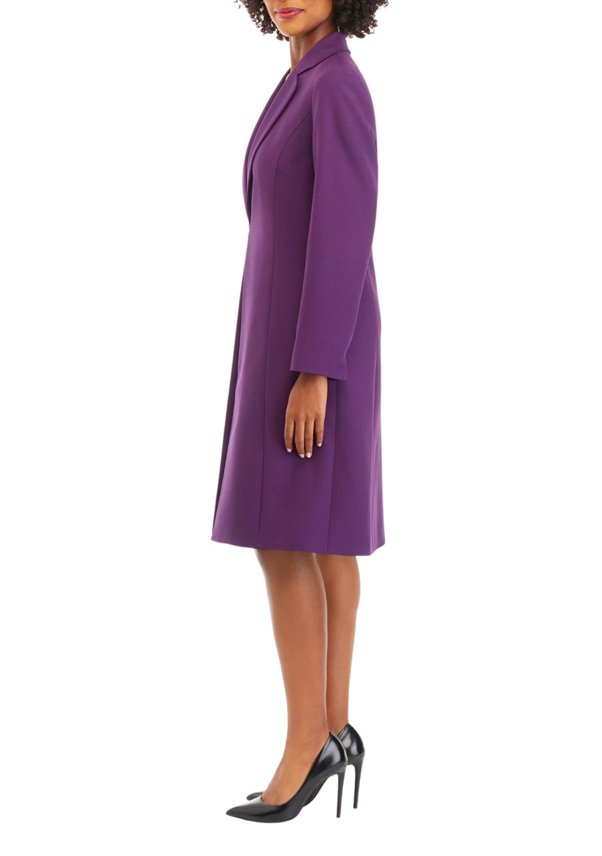 CREPE LONG COAT & SHEATH DRESS