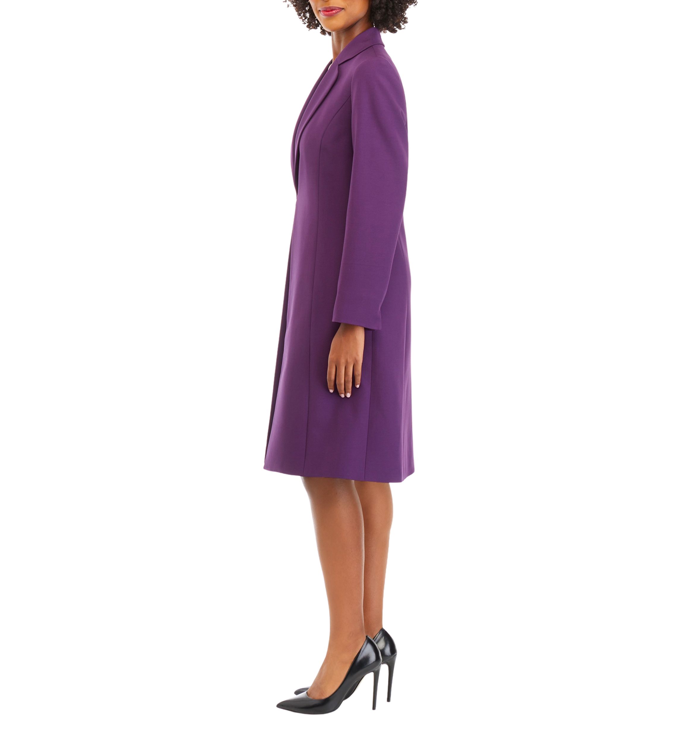 CREPE LONG COAT & SHEATH DRESS