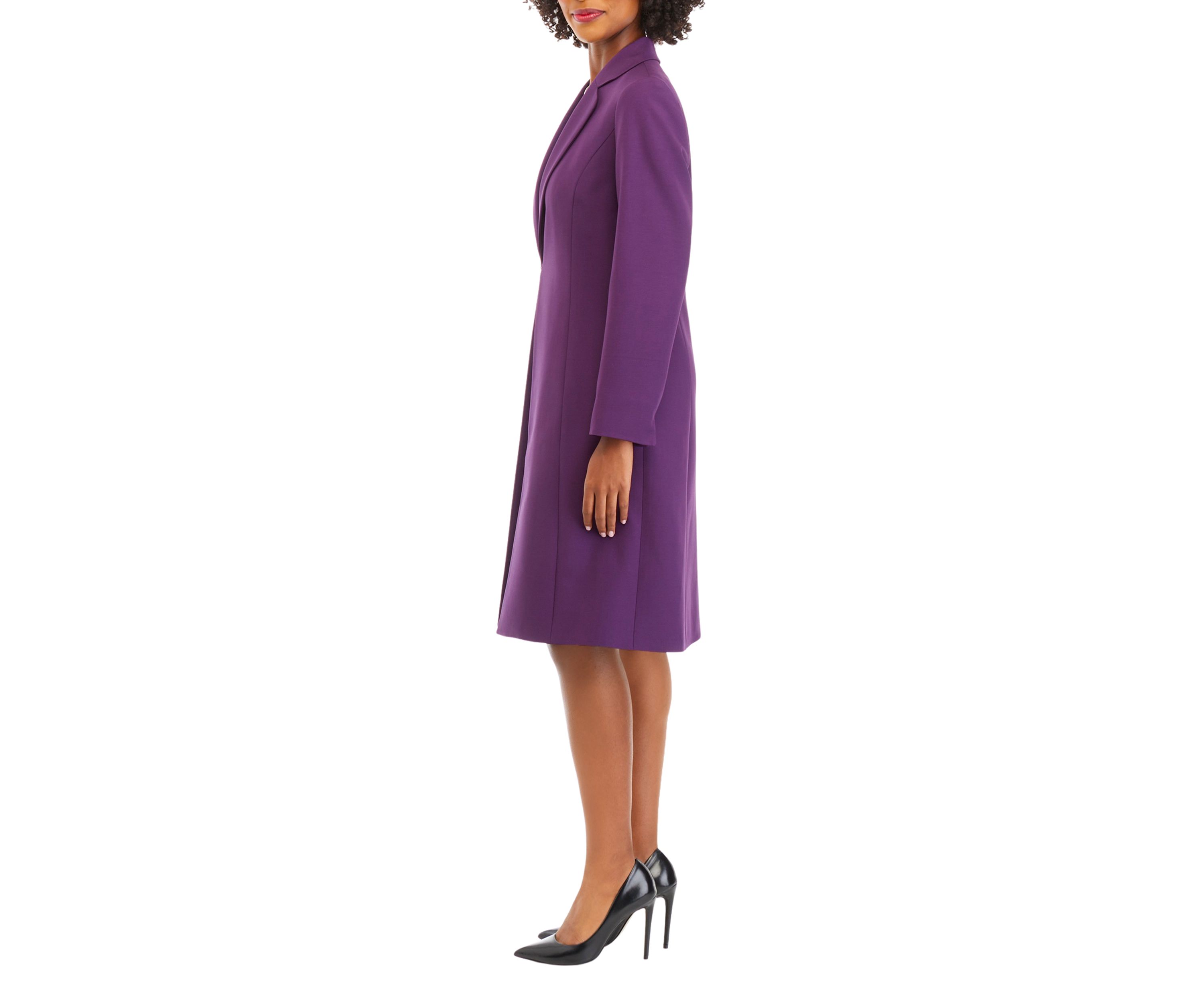 CREPE LONG COAT & SHEATH DRESS